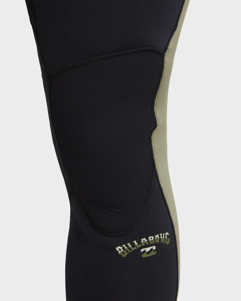 Mens 3/2mm Absolute Natural Chest Zip Steamer Wetsuit - Military - Image 7