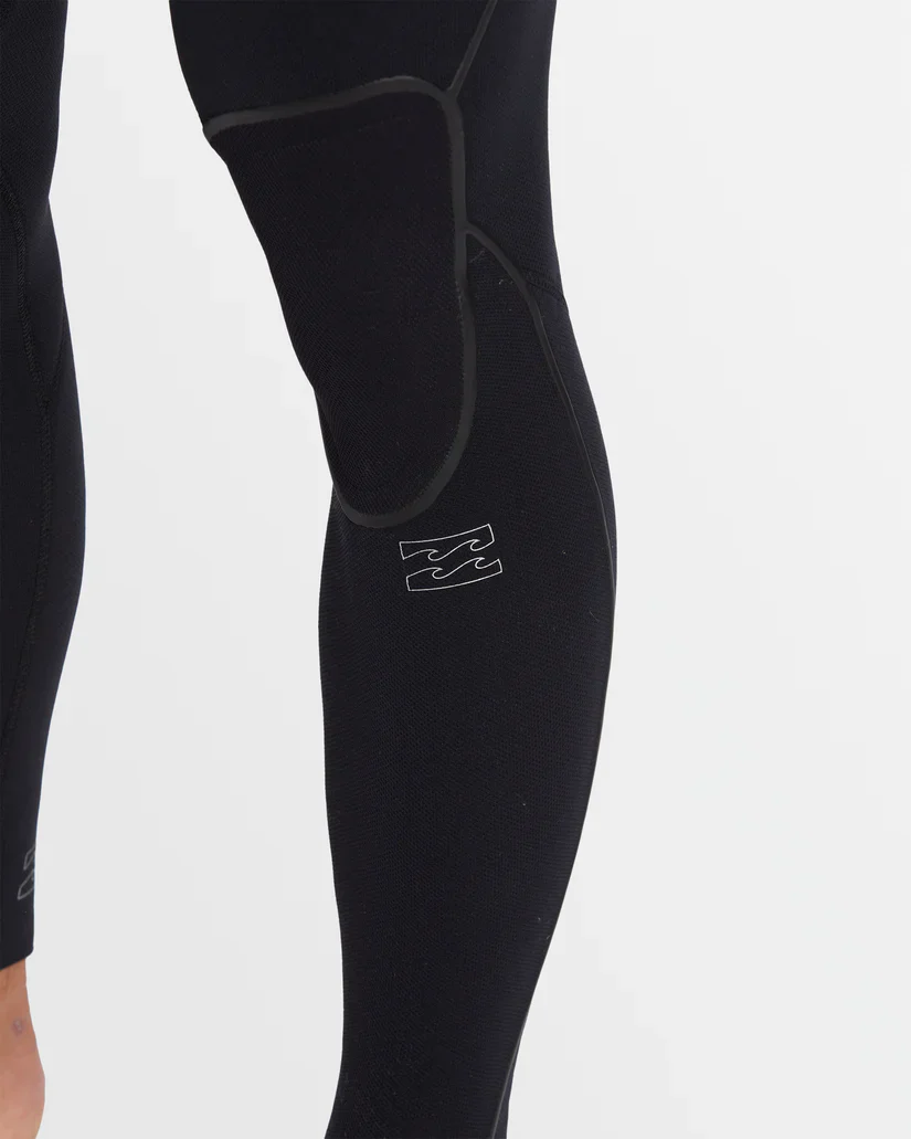 Billabong Mens 4/3mm Furnace Natural Chest Zip Steamer Wetsuit - Black - Image 4