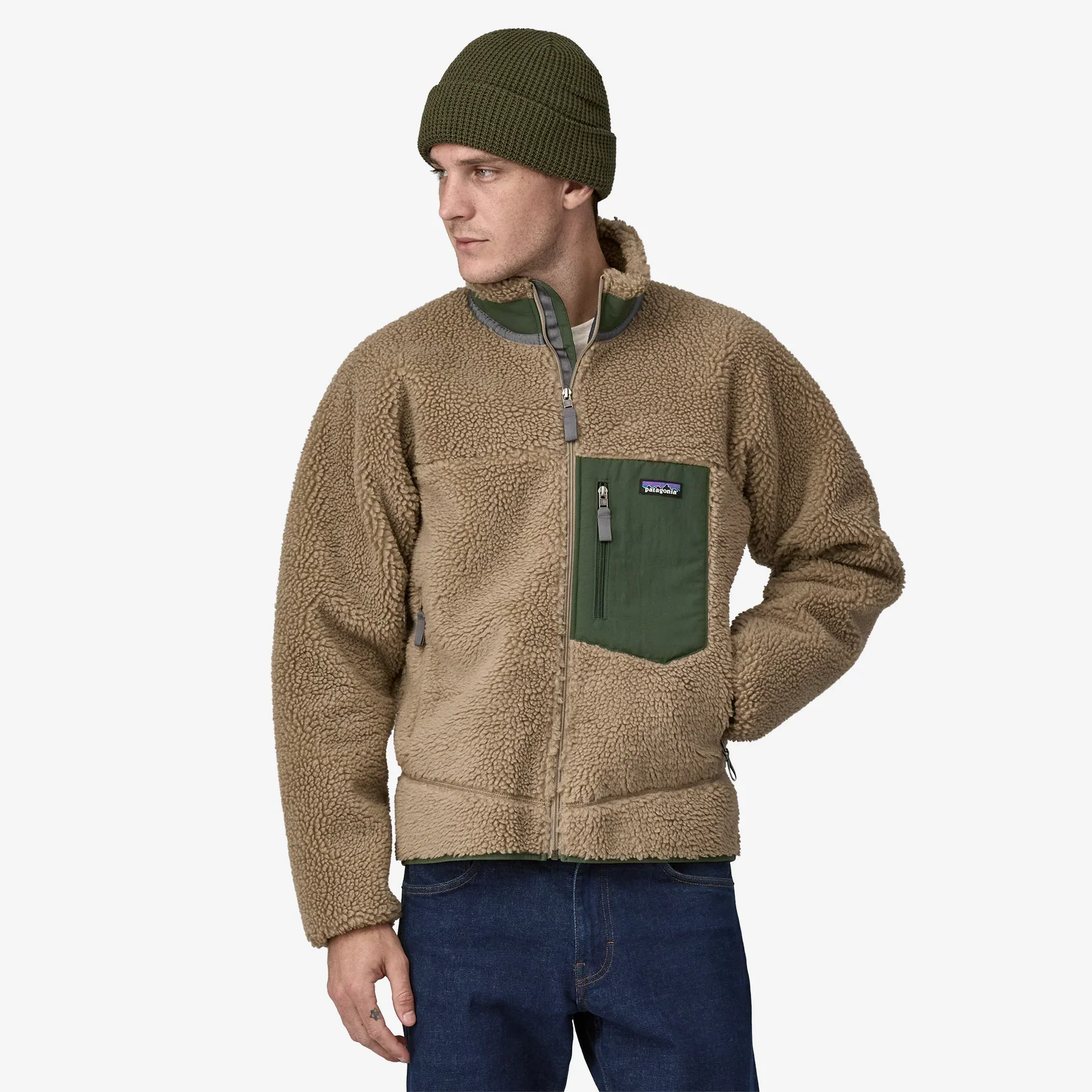 Patagonia Men's Classic Retro-X® Fleece Jacket - Seabird Gray - Image 2