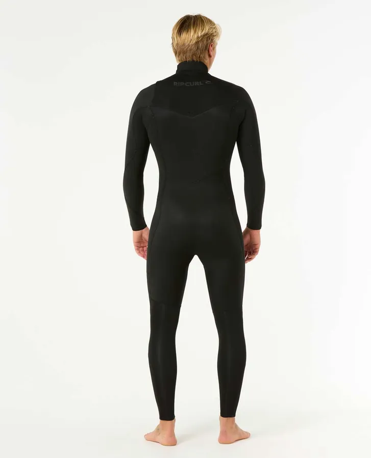 Rip Curl Men's Dawn Patrol 3/2mm Chest Zip Steamer Wetsuit - Black - Image 2