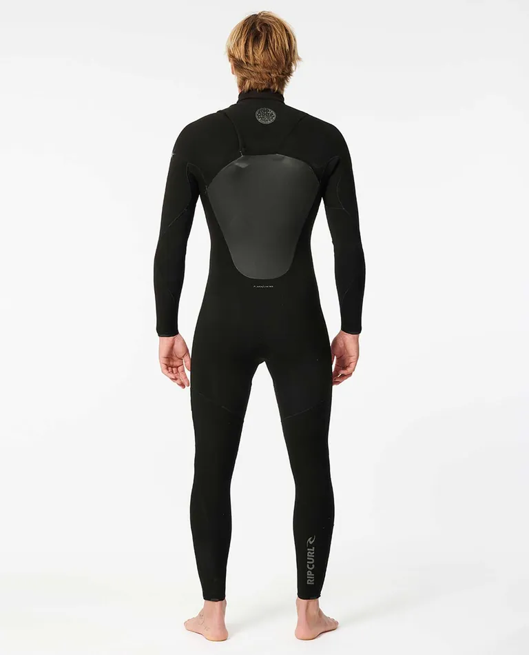 MEN'S FLASHBOMB 4/3MM CHEST ZIP STEAMER - BLACK - Image 2