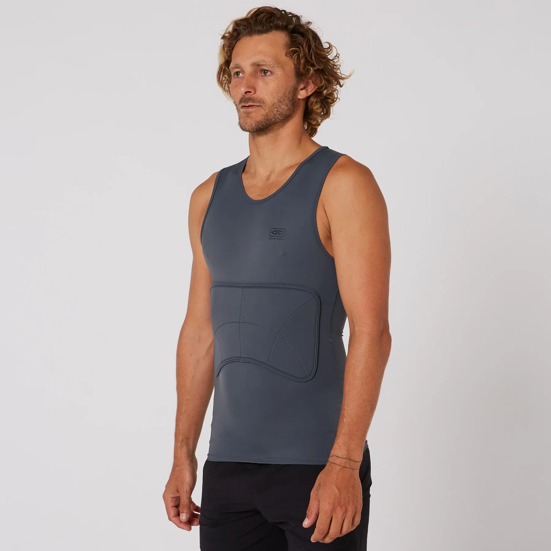 MEN'S RIB GUARD PADDED VEST - CHARCOAL
