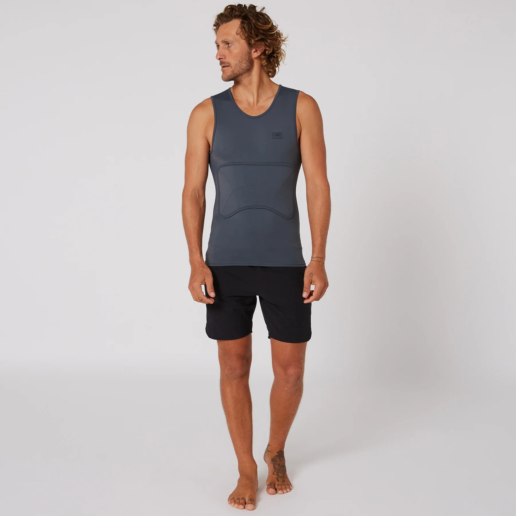 MEN'S RIB GUARD PADDED VEST - CHARCOAL - Image 4