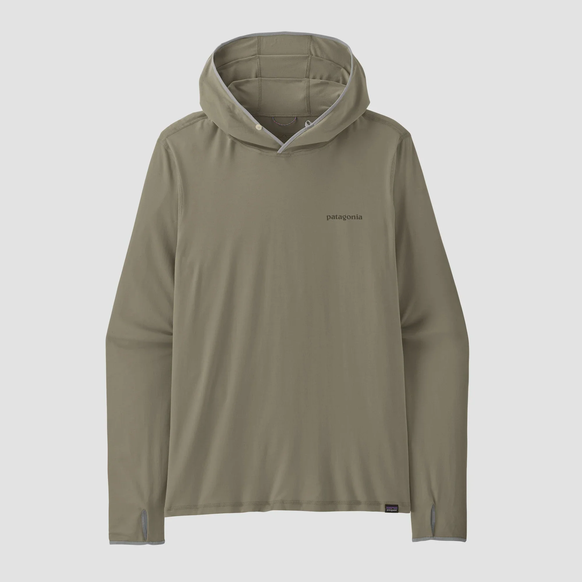 Men's Tropic Comfort Natural Graphic Sun Hoody - Fitz Roy Trout: River Rock Green