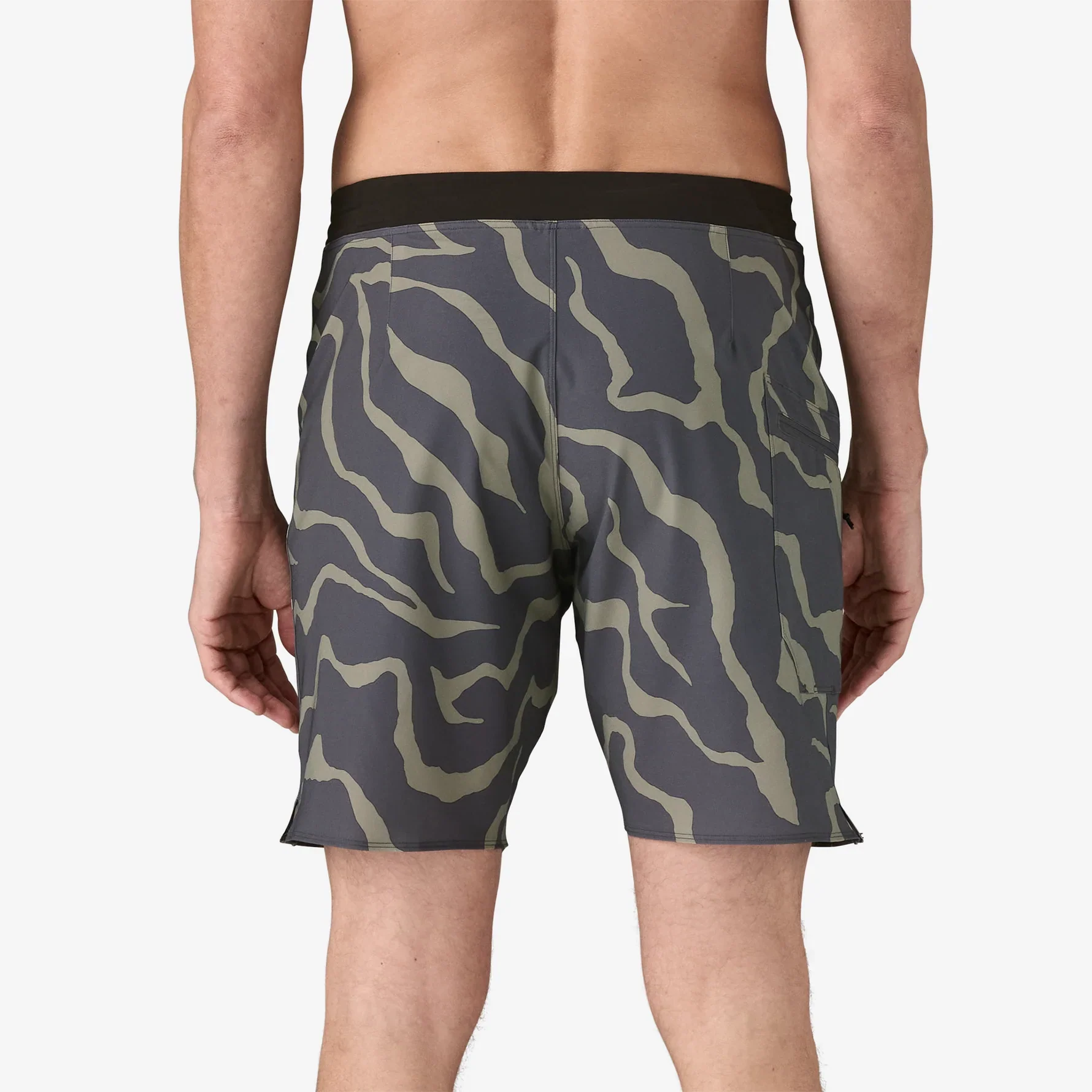 M's Hydrolock Stitched 18" Boardshorts - Tiger Tracks Camo: Forge Grey - Image 3
