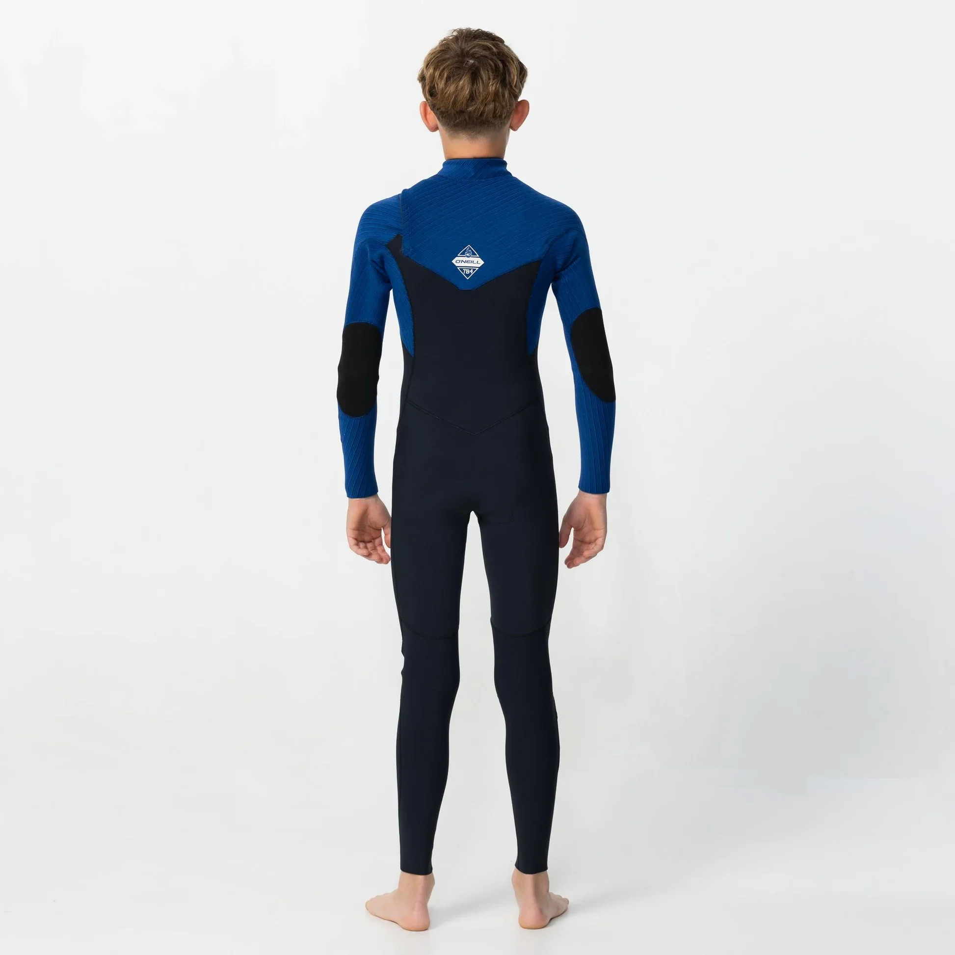 O'neill Boy's HyperFire 3/2mm Steamer Chest Zip Wetsuit - Black/Blue - Image 3