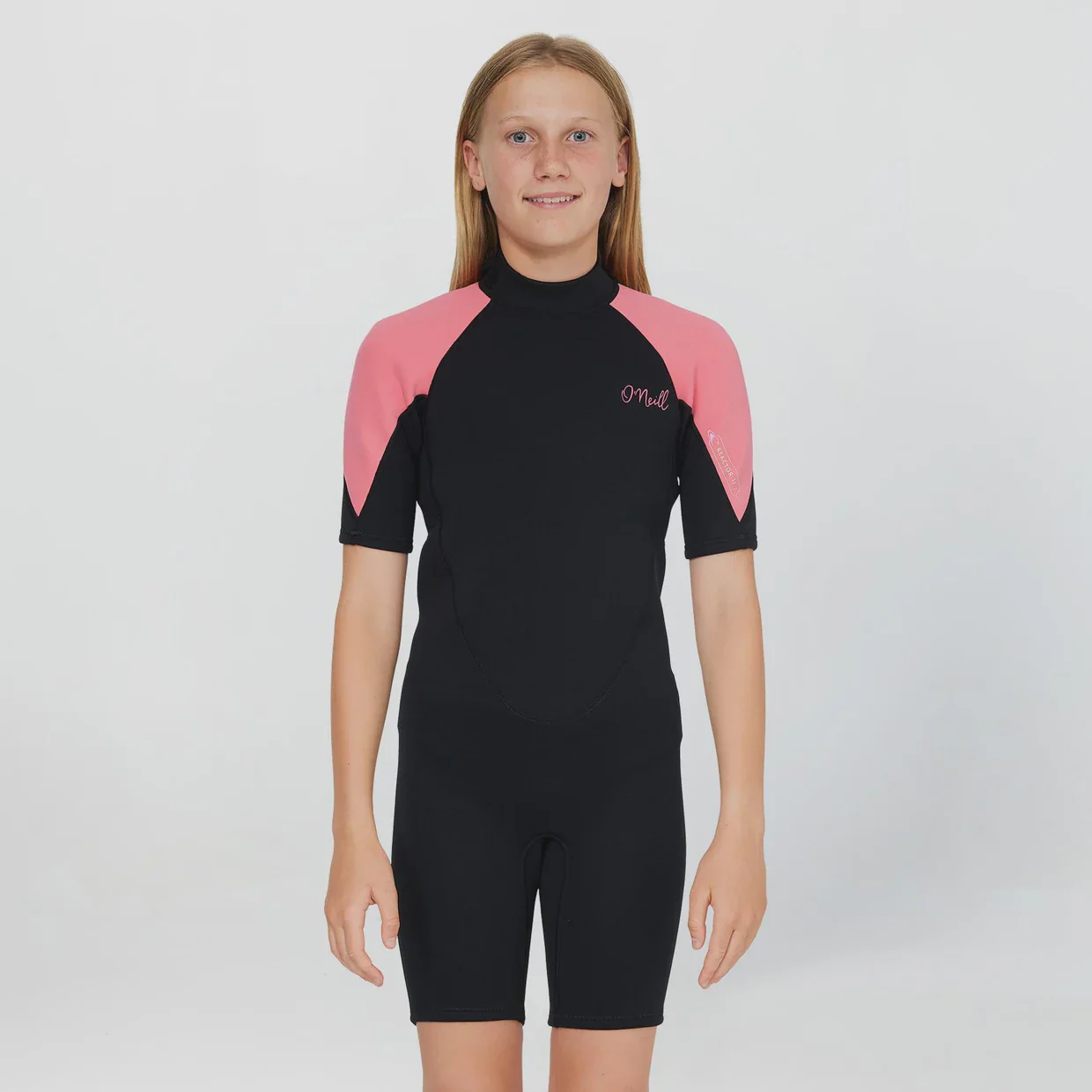O'neill Girl's Reactor 2mm Spring Suit Back Zip - Pink