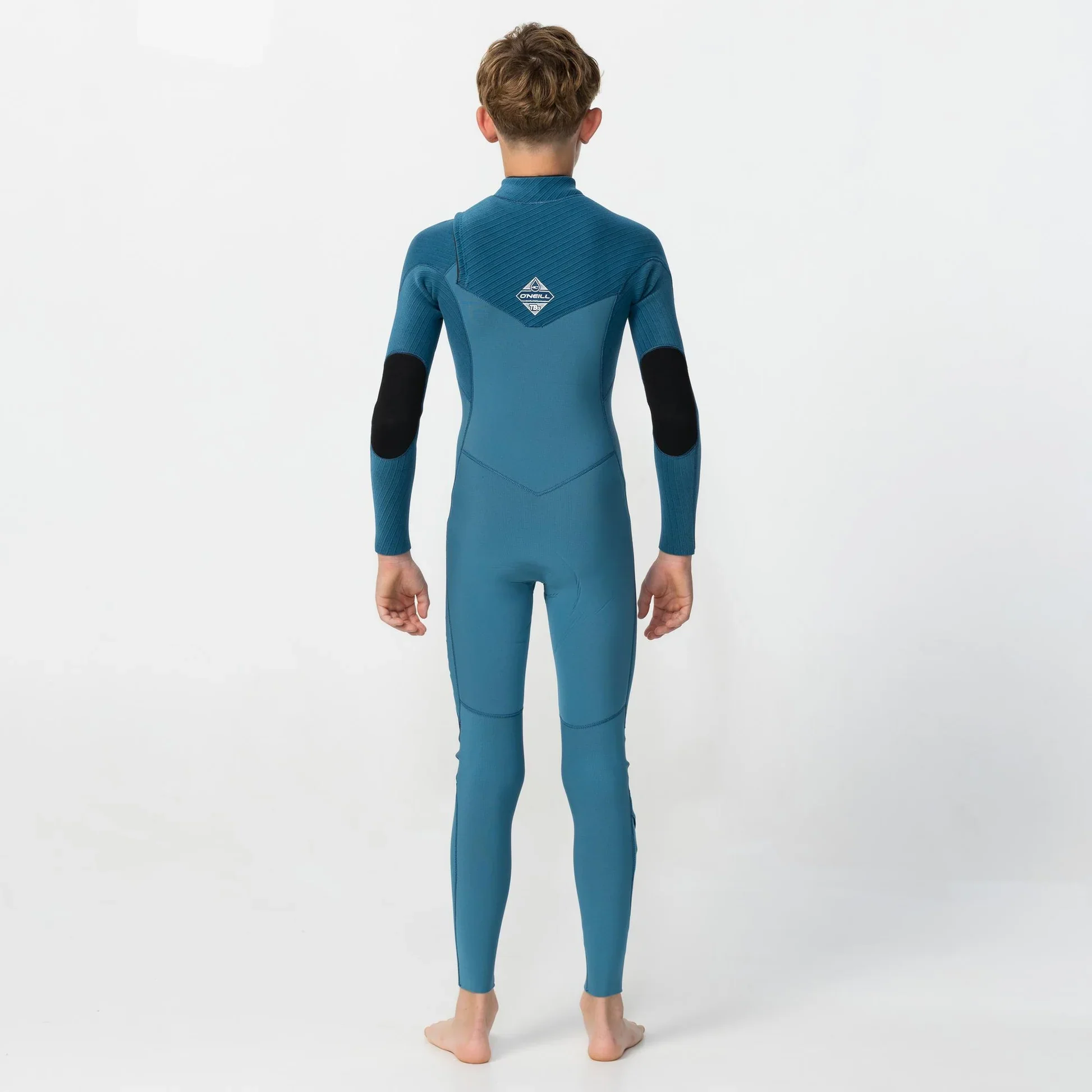 O'neill Kid's HyperFreak 3/2+ Steamer Chest Zip - Blue Haze - Image 4