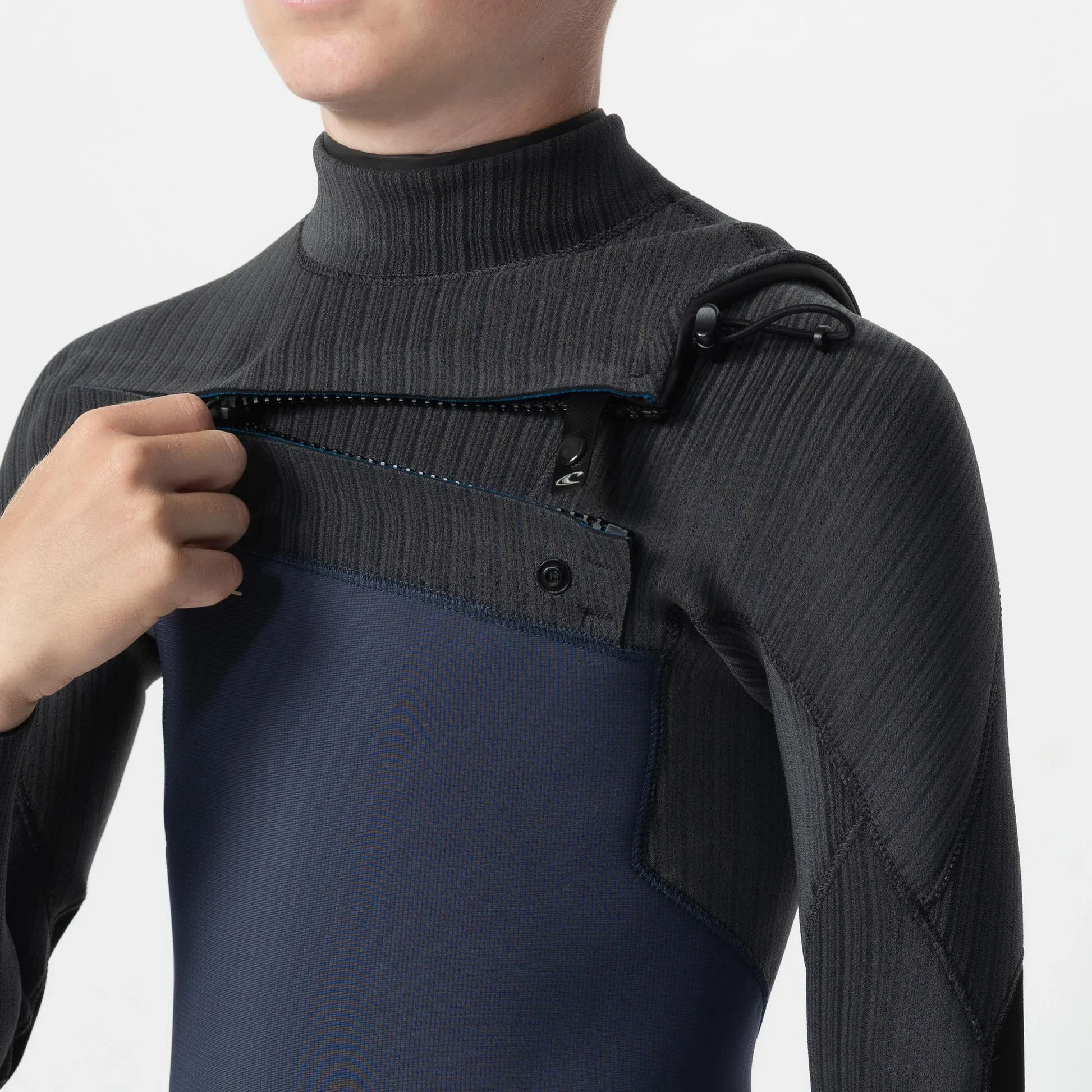 O'neill Kid's HyperFreak 3/2+ Steamer Chest Zip - Slate - Image 4