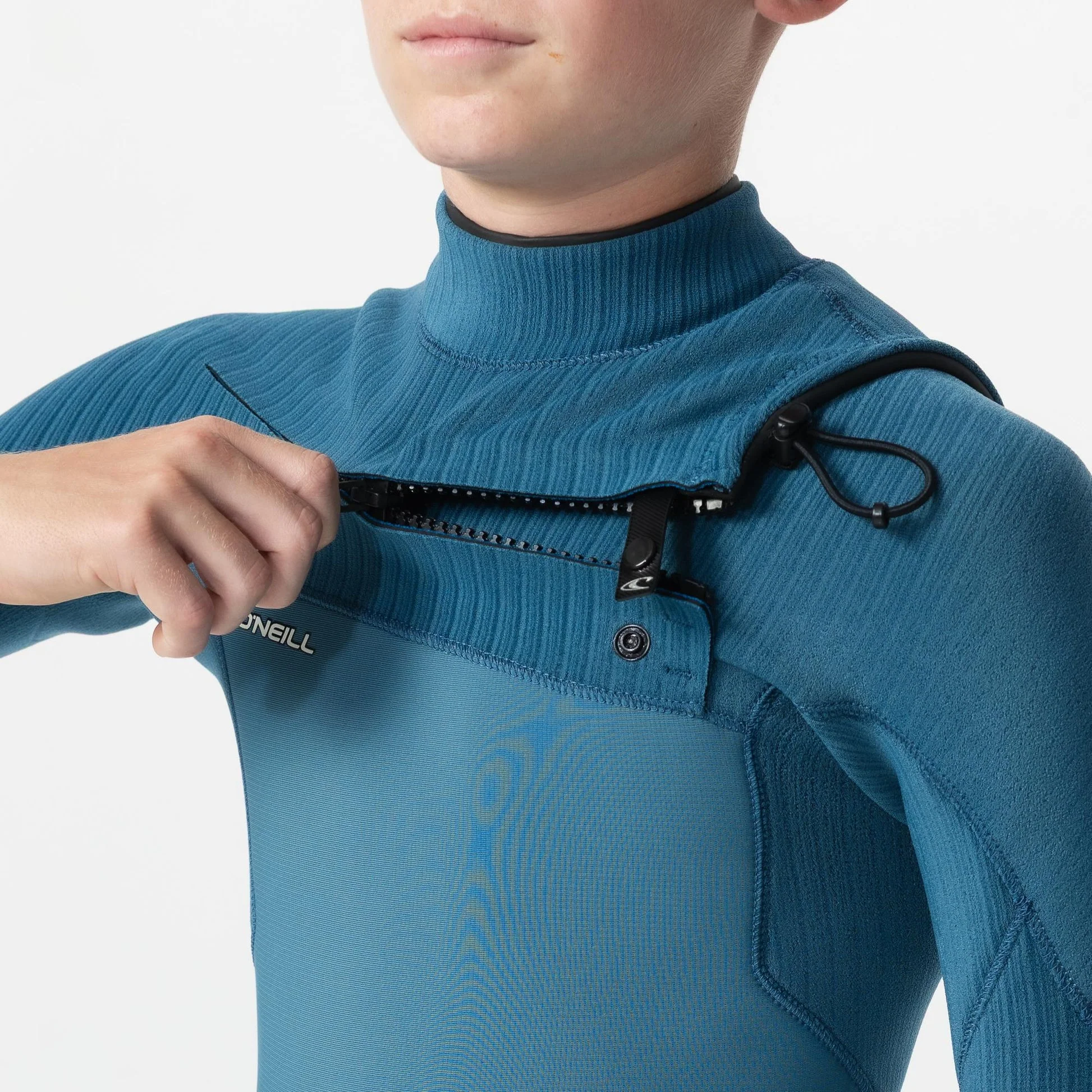 O'neill Kid's HyperFreak 4/3+ Steamer Chest Zip - Blue Haze - Image 5