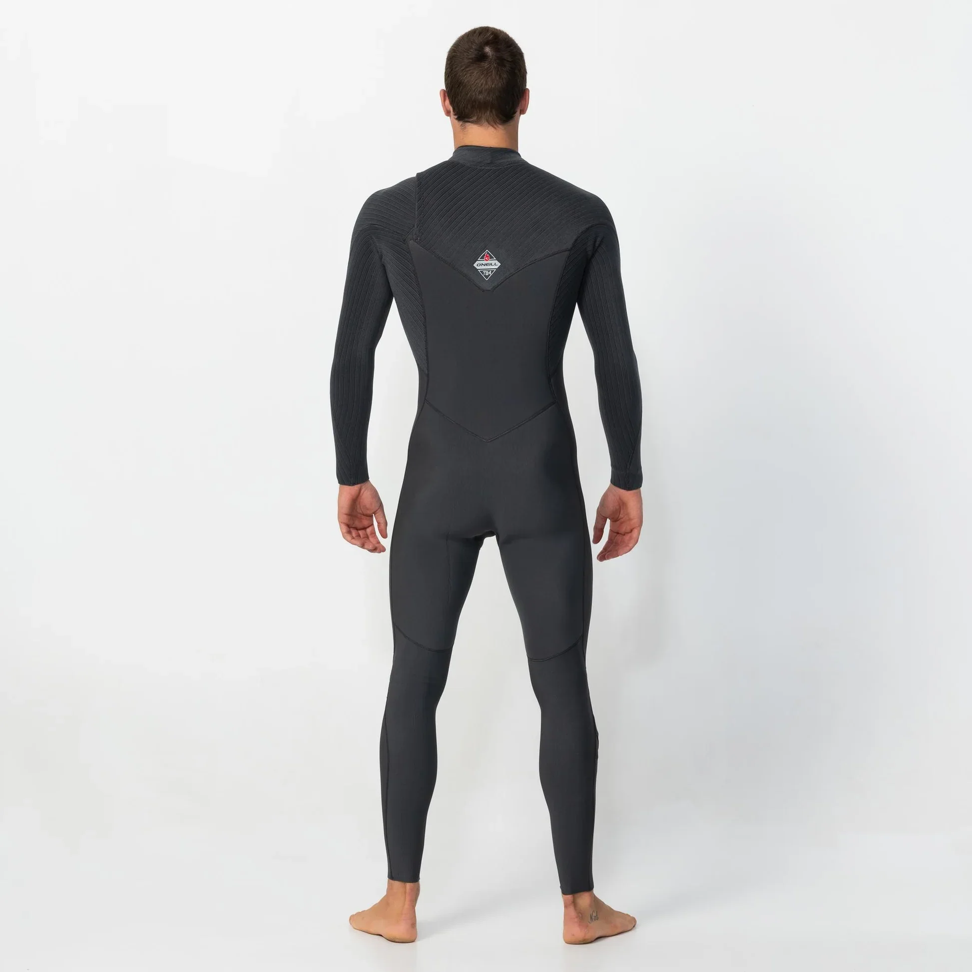 O'neill Men's HyperFire 3/2mm Steamer Chest Zip Wetsuit - Steel Grey - Image 3