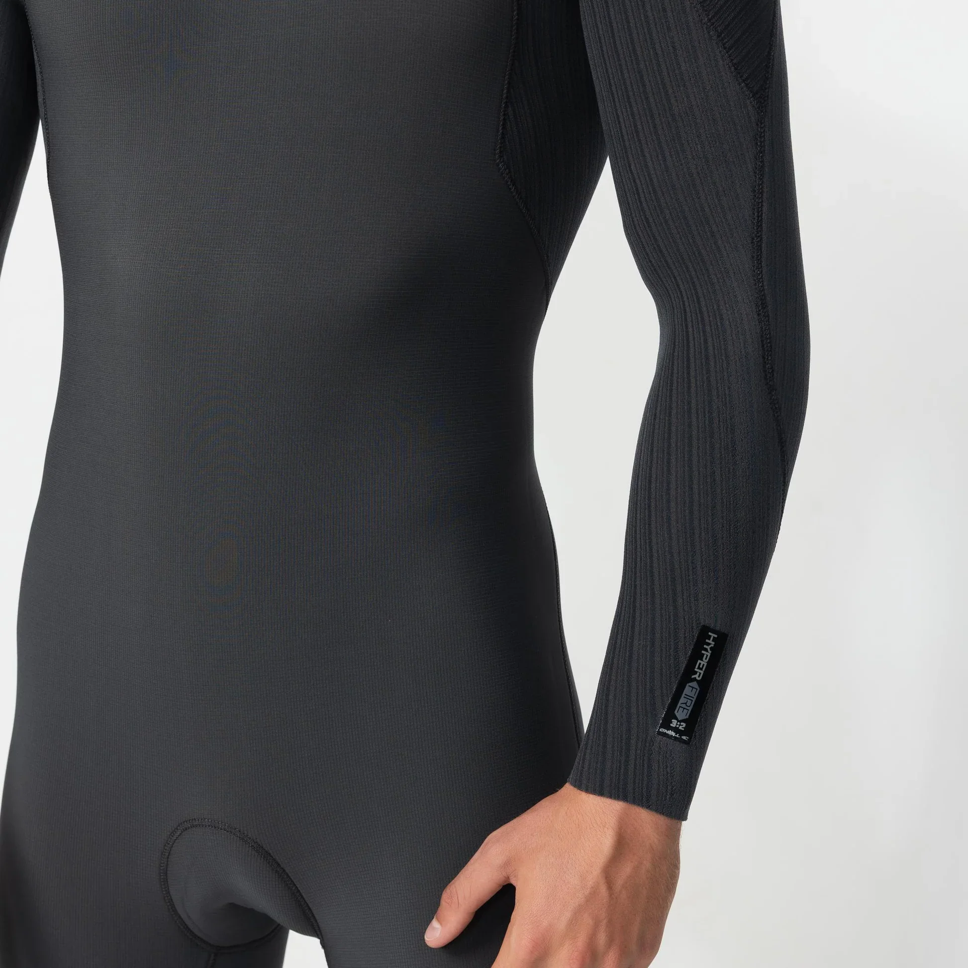 O'neill Men's HyperFire 3/2mm Steamer Chest Zip Wetsuit - Steel Grey - Image 6