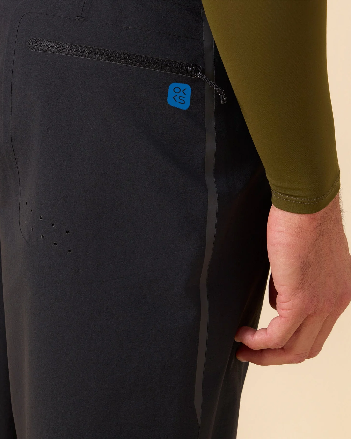 Outerknown APEX Evolution 19" Trunk by Kelly Slater - Pitch Black - Image 5