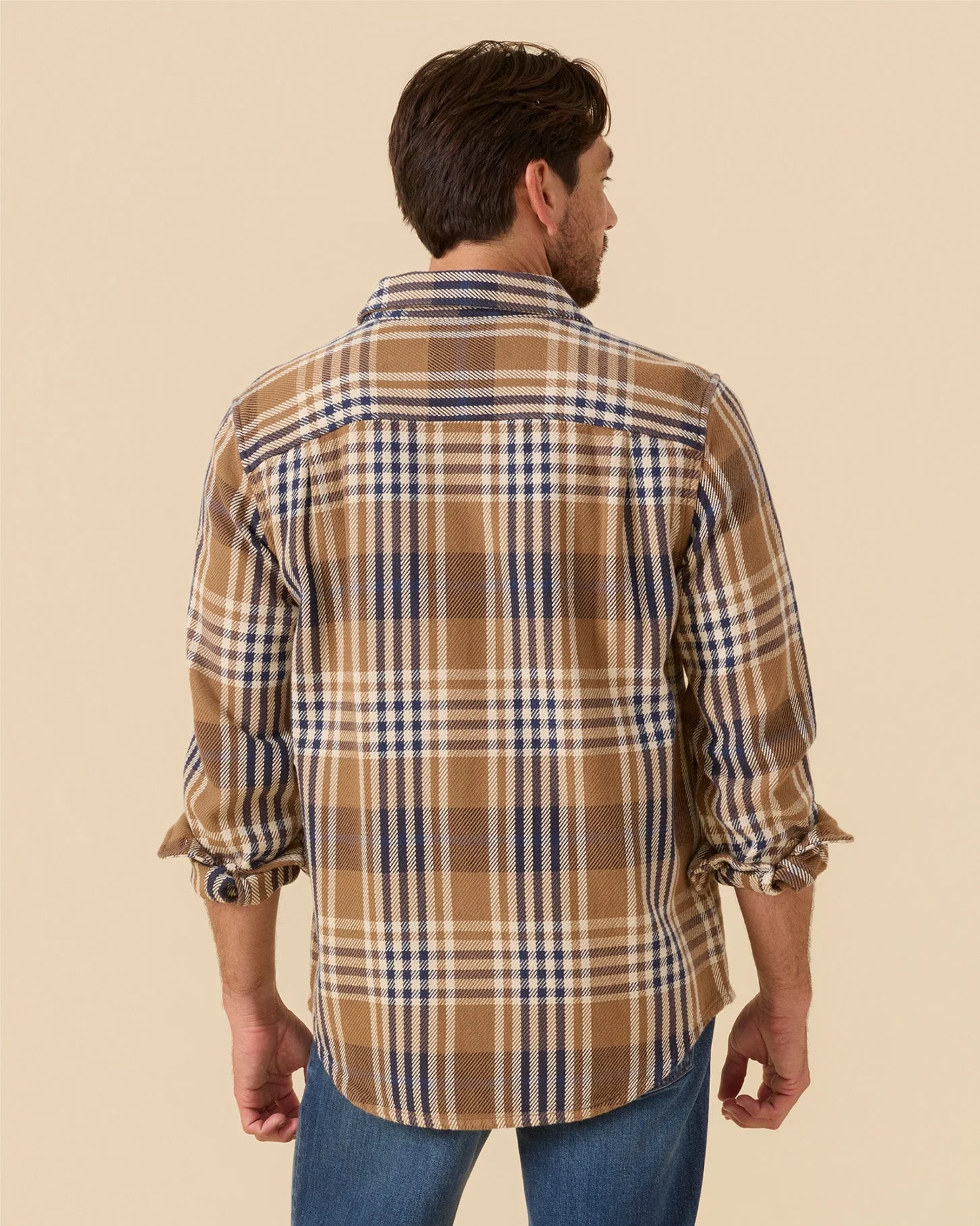 Outerknown Blanket Shirt - Chestnut Apollo Plaid - Image 4