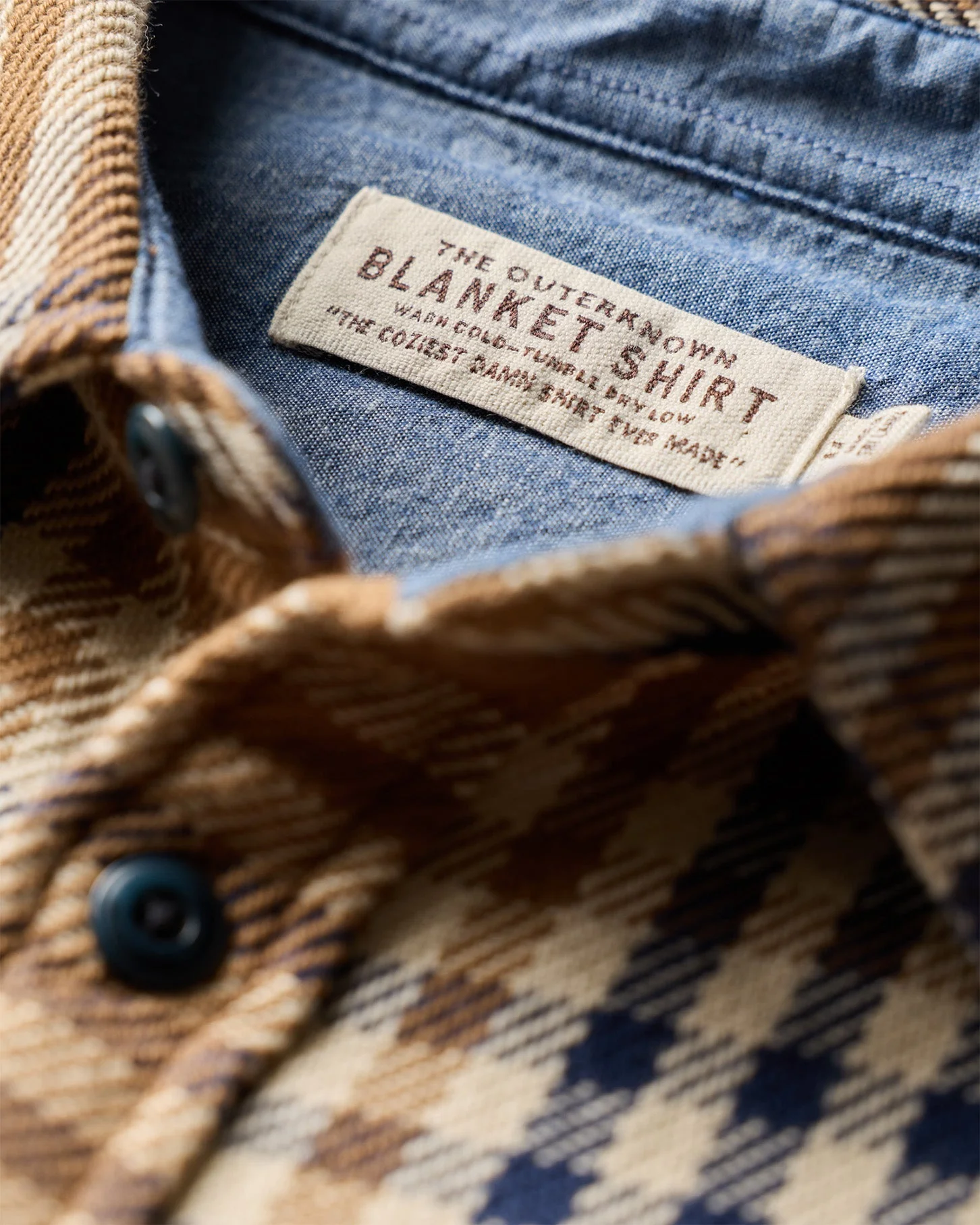 Outerknown Blanket Shirt - Chestnut Apollo Plaid - Image 6