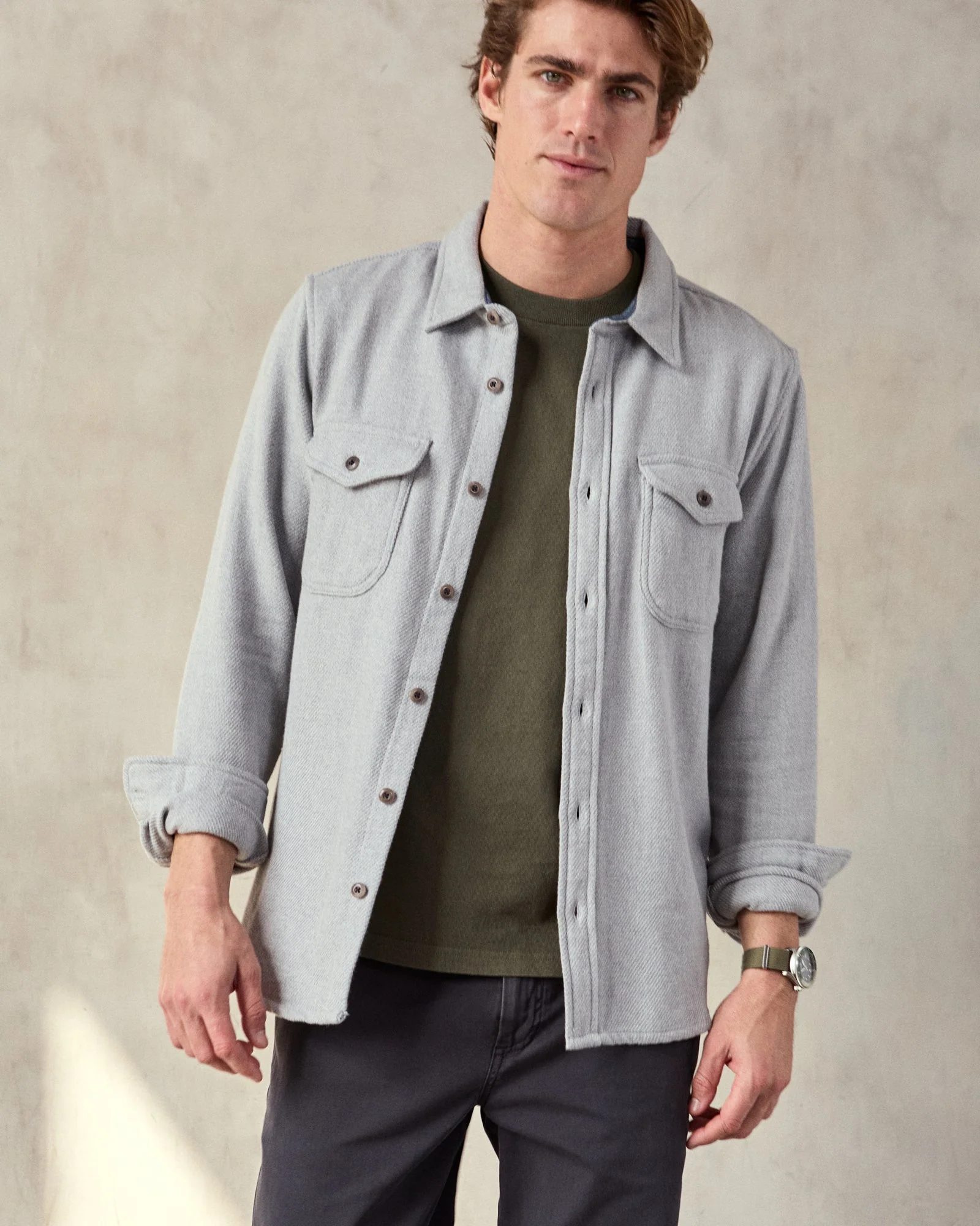 Outerknown Blanket Shirt - Heather Grey - Image 2