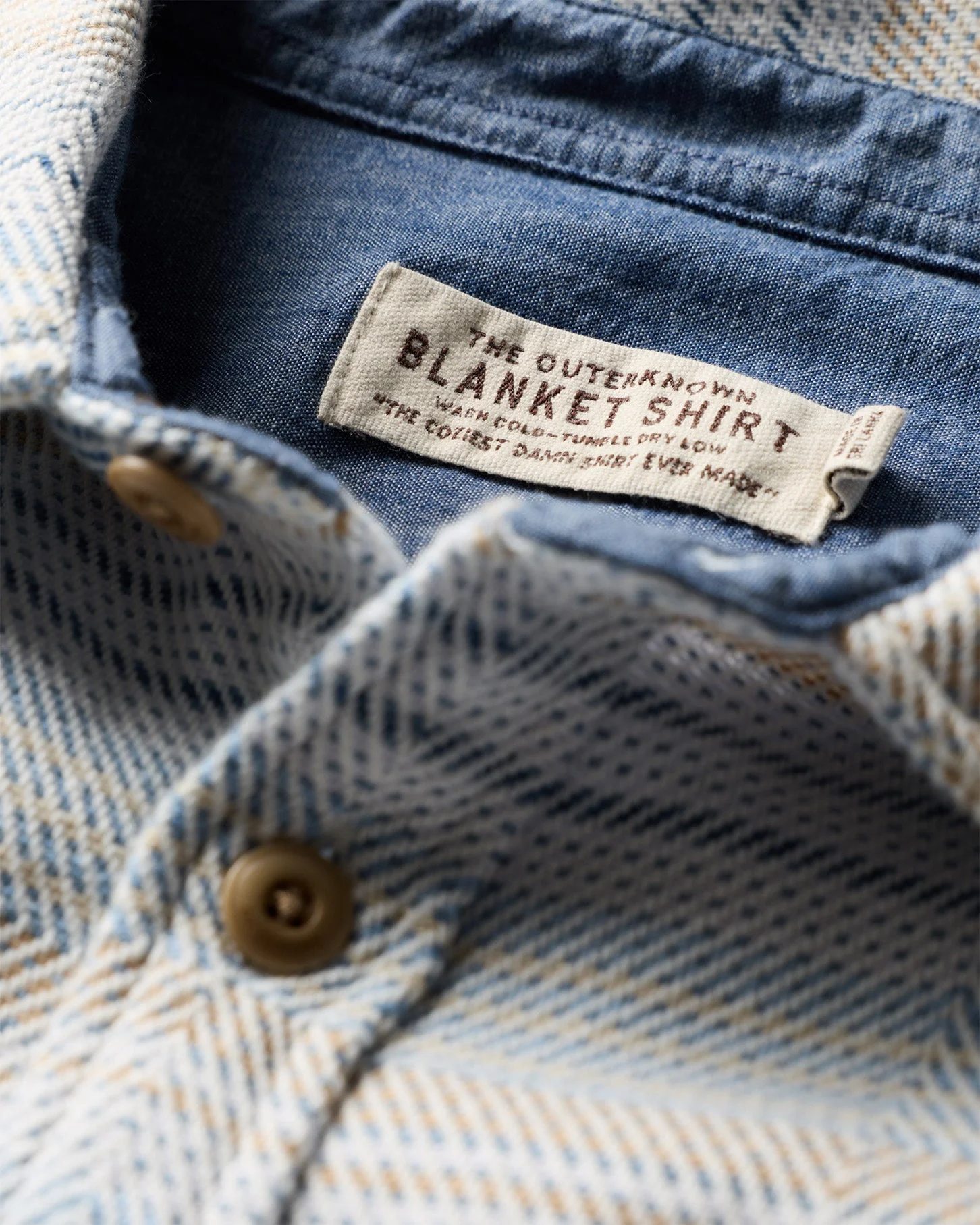 Outerknown Blanket Shirt - Seabreeze Mojave Stripe - Image 4
