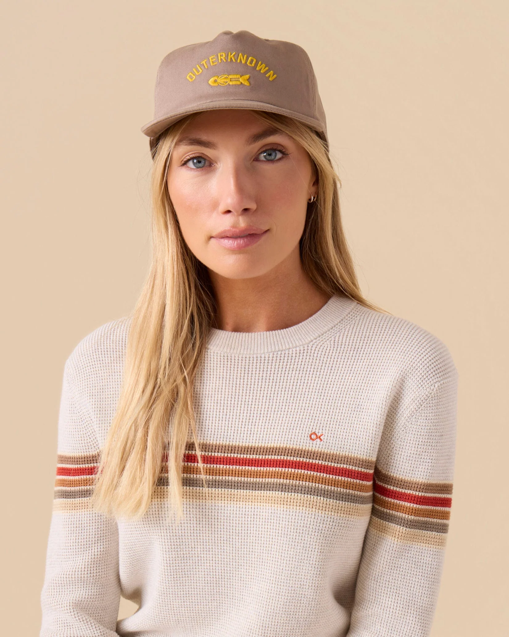 Outerknown Journey Fish 5-Panel Hat - Chestnut - Image 4