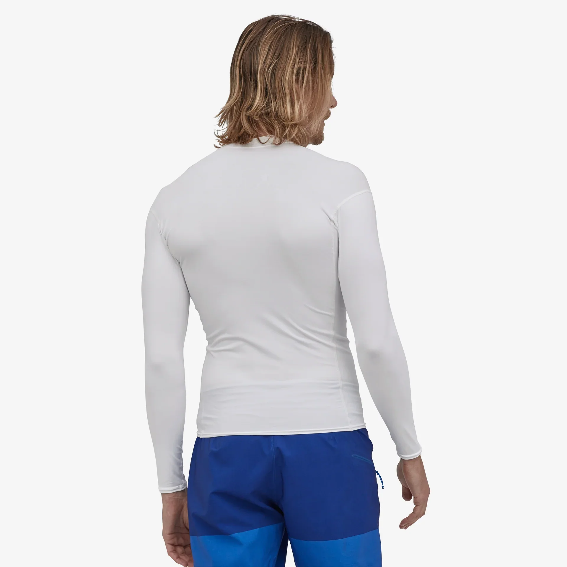 Patagonia Men's Long Sleeve R0 Rash Vest Top - White - Image 2