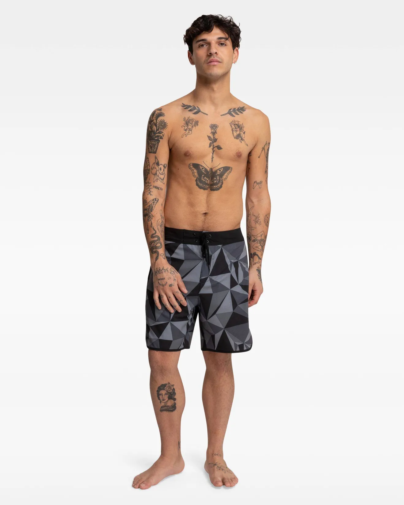 PHANTOM SWEEP GEO BOARDSHORT - BLACK - Image 2