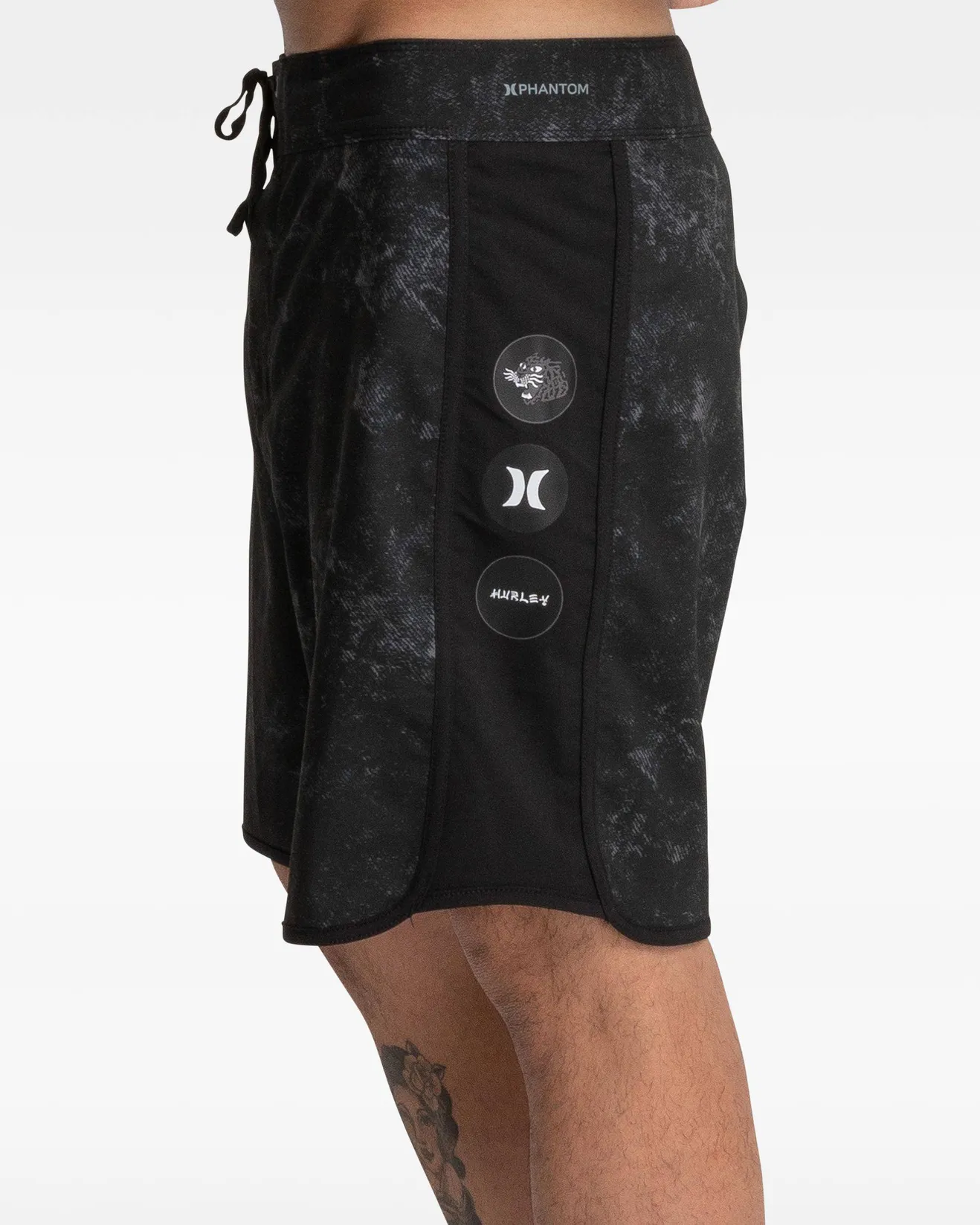 PHANTOM SWEEP PRESS BOARDSHORT - BLACK - Image 4