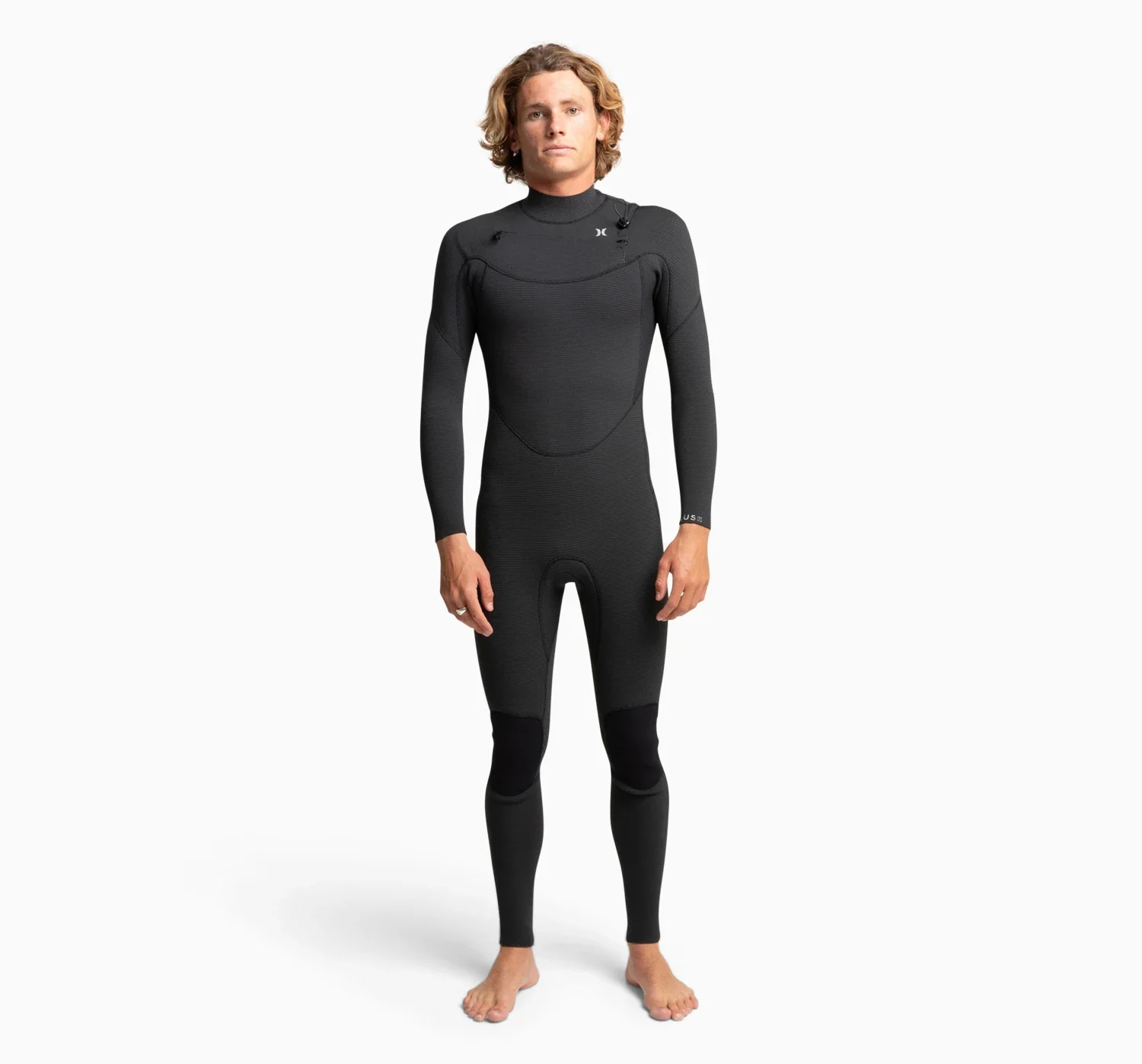 Plus 3/2mm Hurley Mens Wetsuit Steamer - Black - Image 2