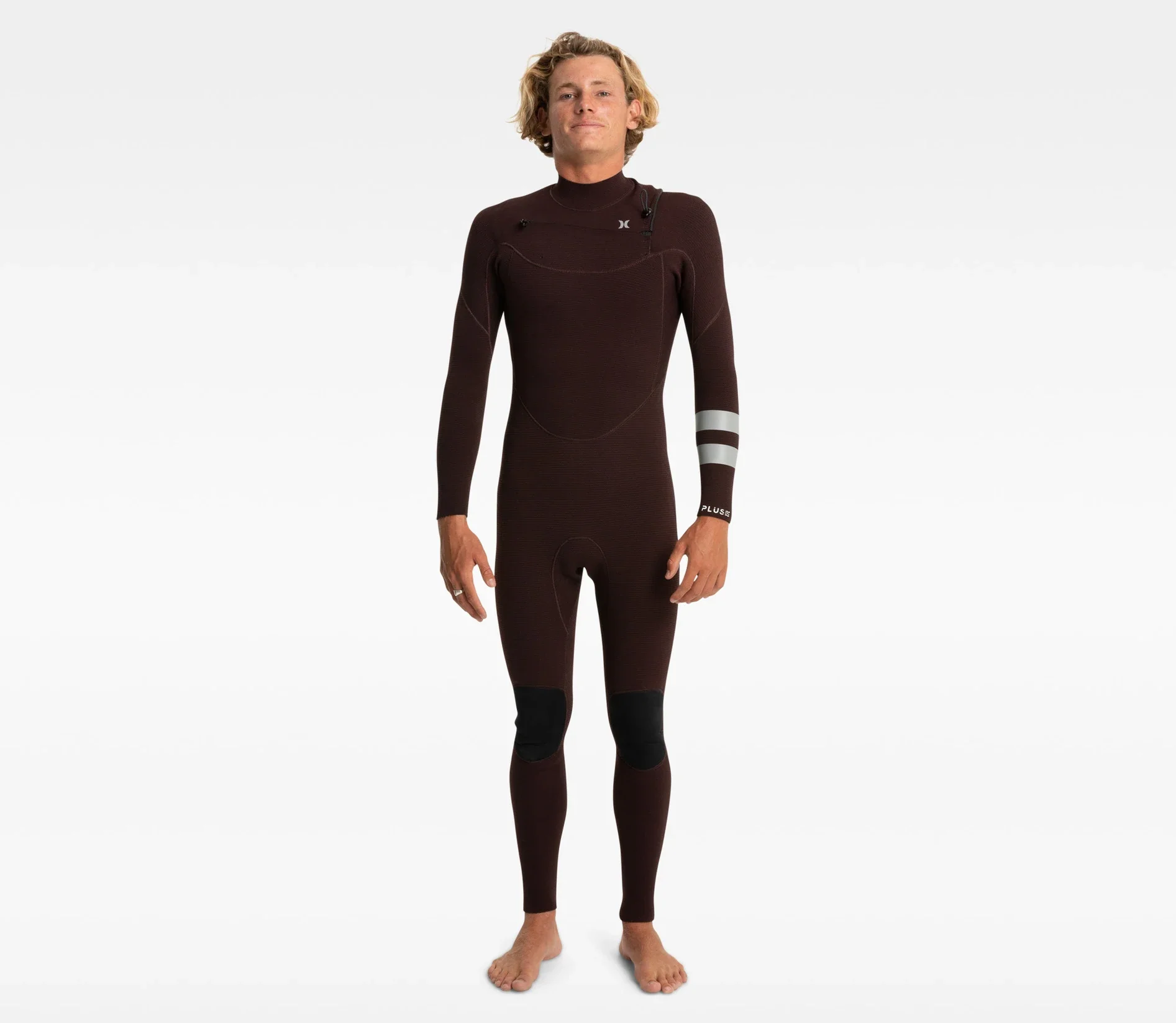 Plus 3/2mm Hurley Mens Wetsuit Steamer - Black/Mahogany - Image 2
