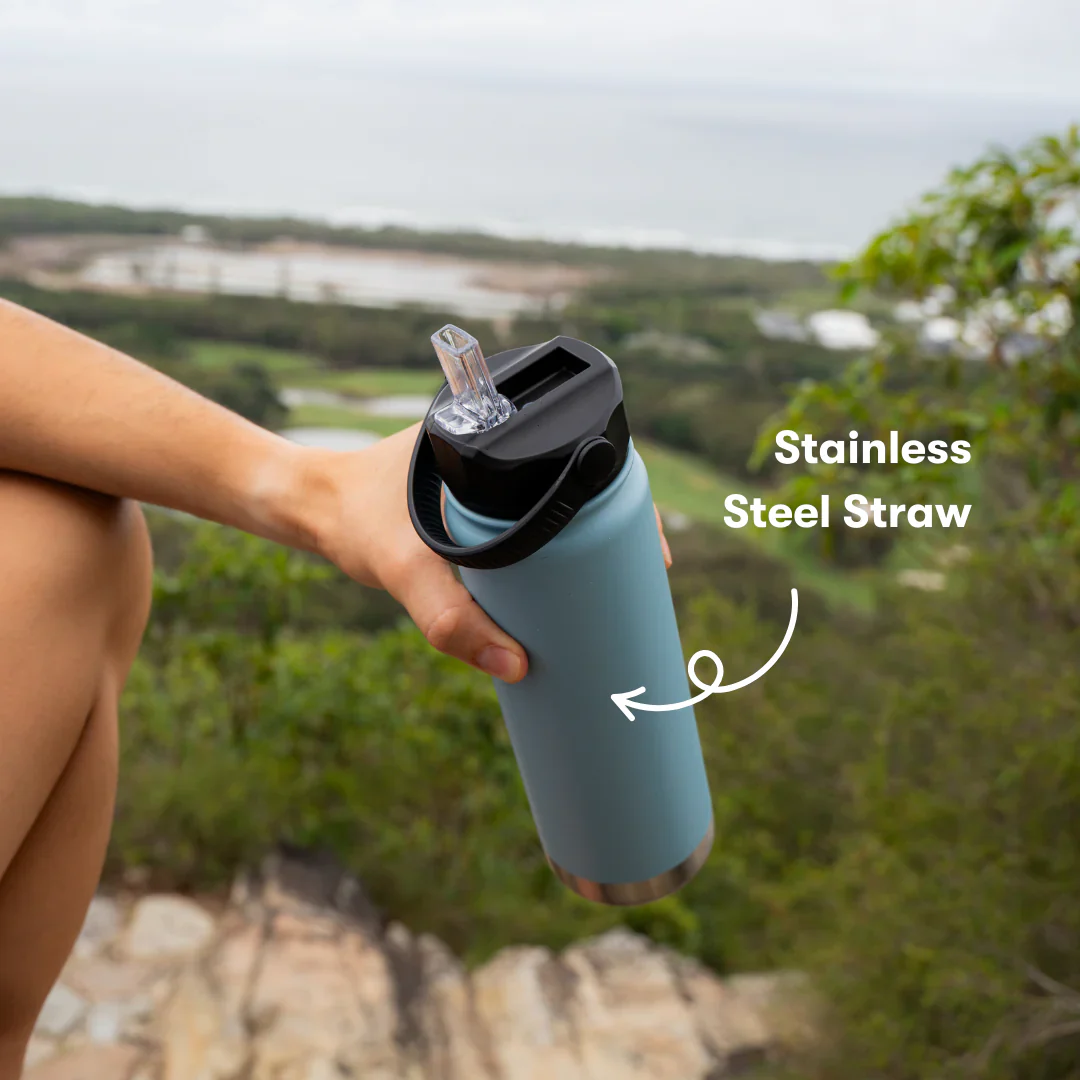 Project Pargo 750mL Insulated Bottle w/ Straw Lid - Bay Blue - Image 6