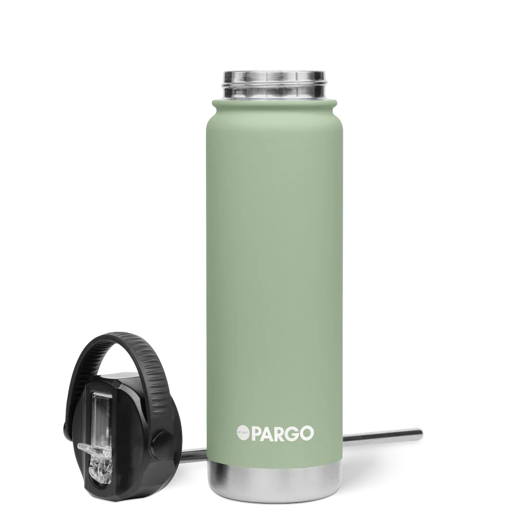 Project Pargo 750mL Insulated Bottle w/ Straw Lid - Eucalypt Green - Image 2