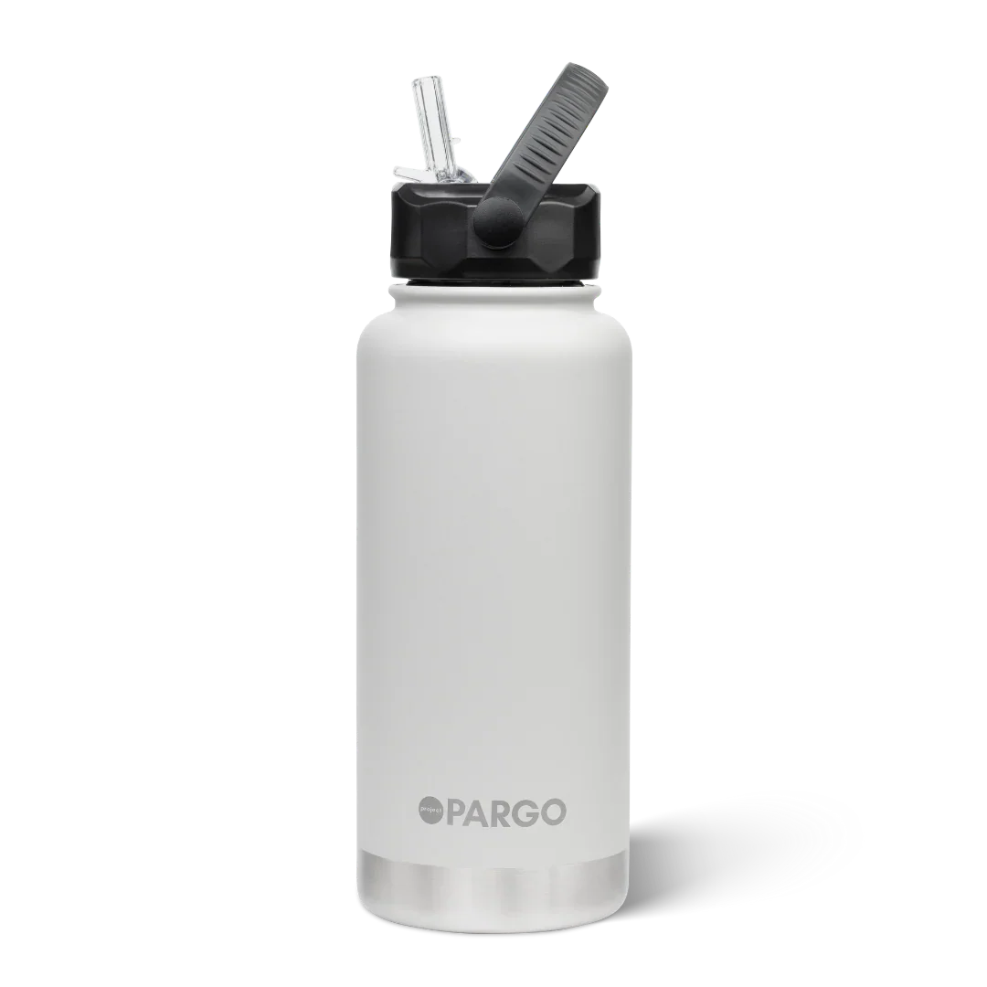 Project Pargo 950mL Insulated Bottle w/ Straw Lid - Bone White