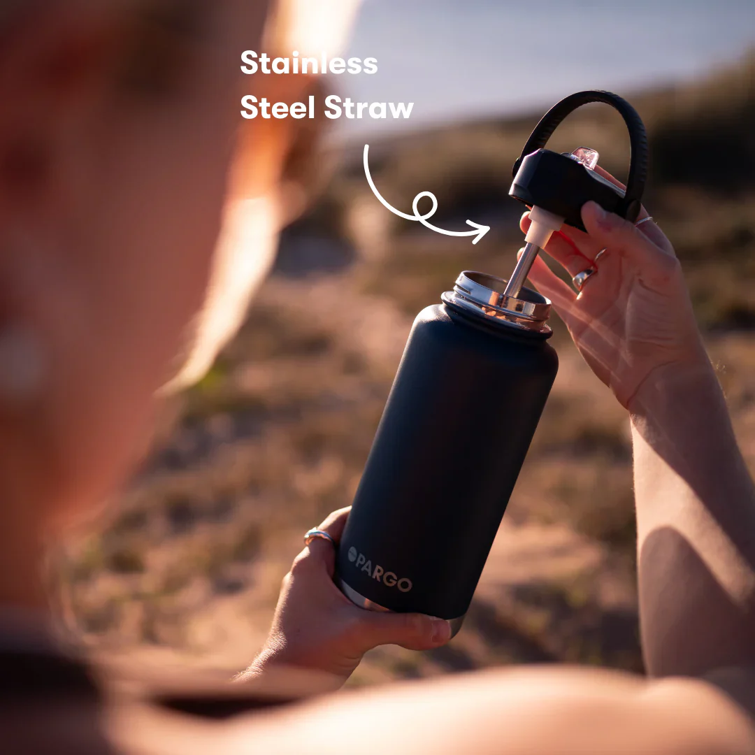 Project Pargo 950mL Insulated Bottle w/ Straw Lid - Deep Sea Navy - Image 5