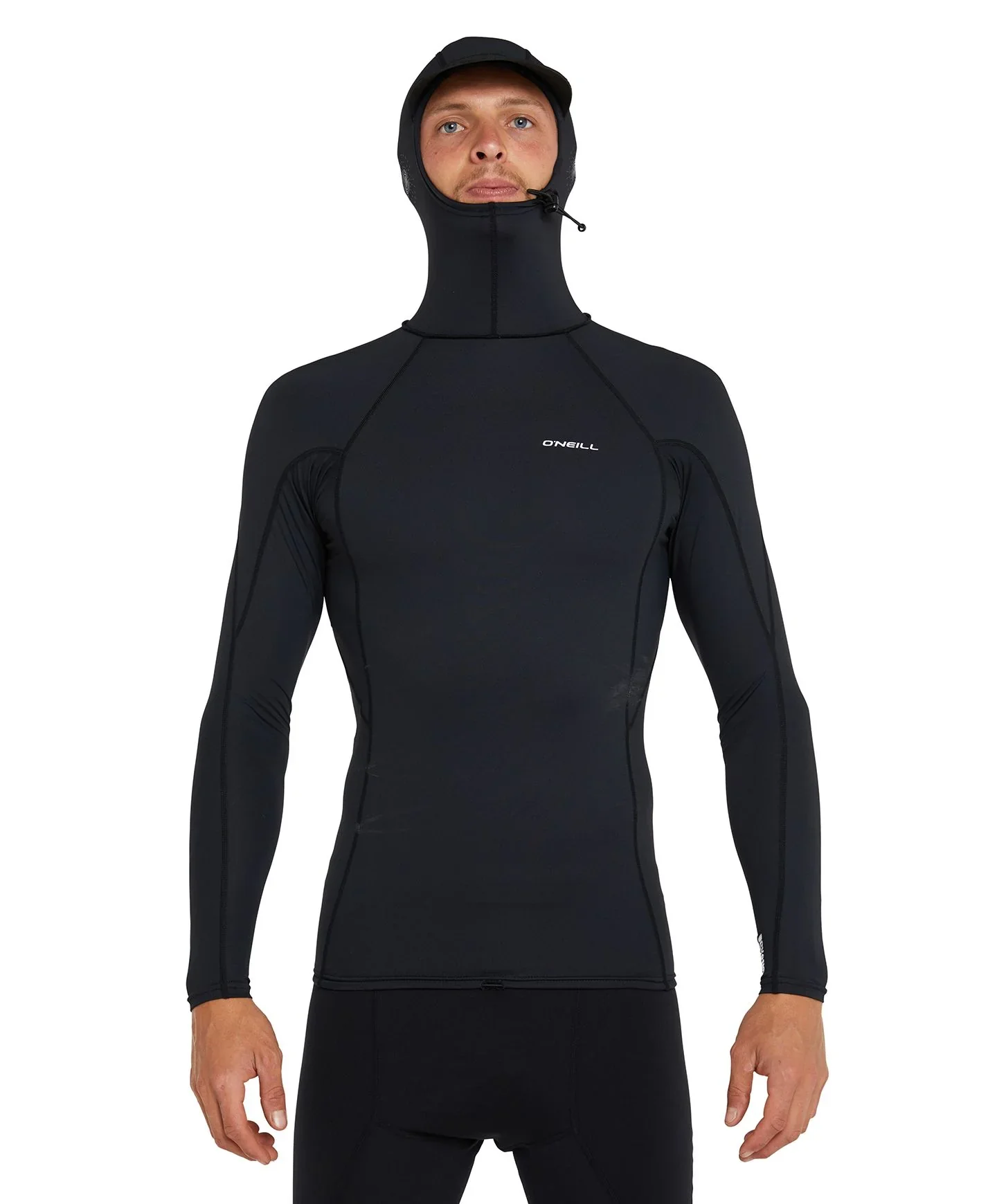 PSYCHO HOODED UV LS CREW BLACK
