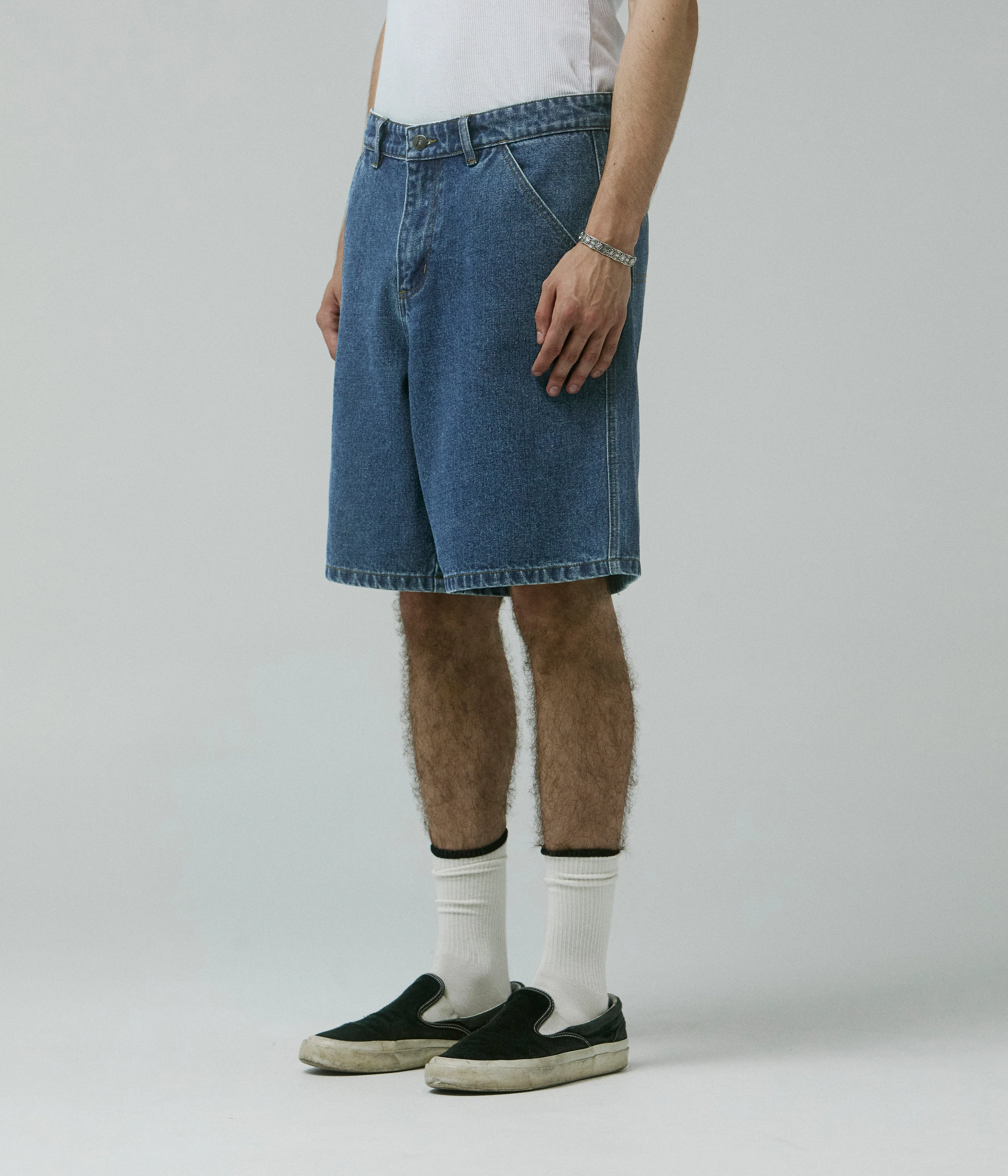 Reynolds Flatline Denim Short - Dark Blue - Image 3