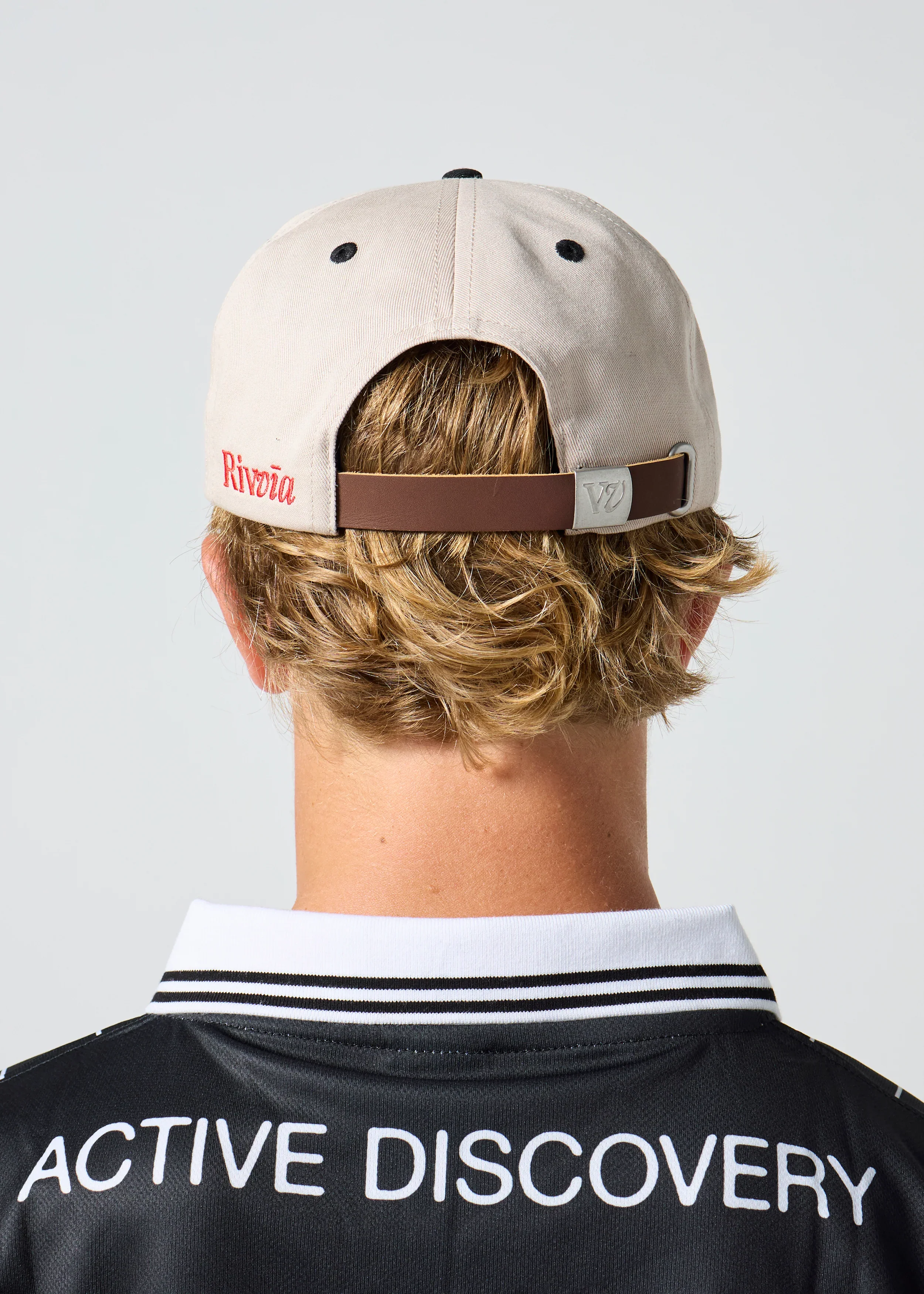 Rivvia Grid Cap - Bone/Black - Image 4