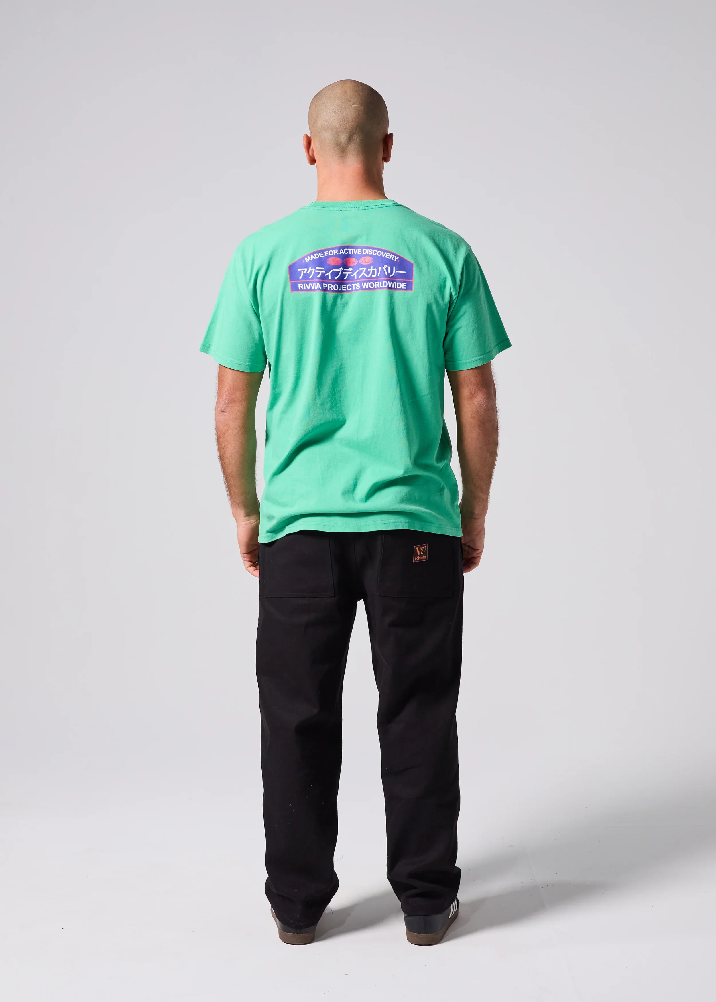 Rivvia Japan Vacation T-Shirt - Green Wash - Image 4