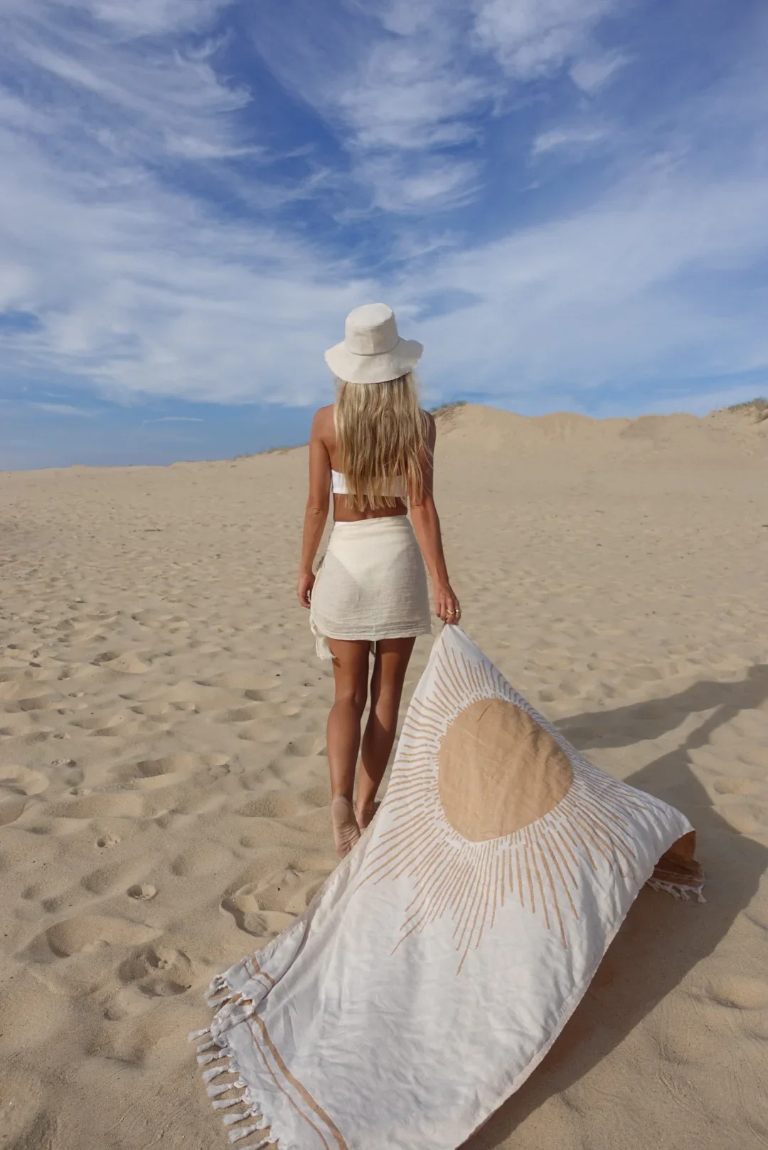 Salty Shadows Mustard Sun Turkish Towel - Image 2