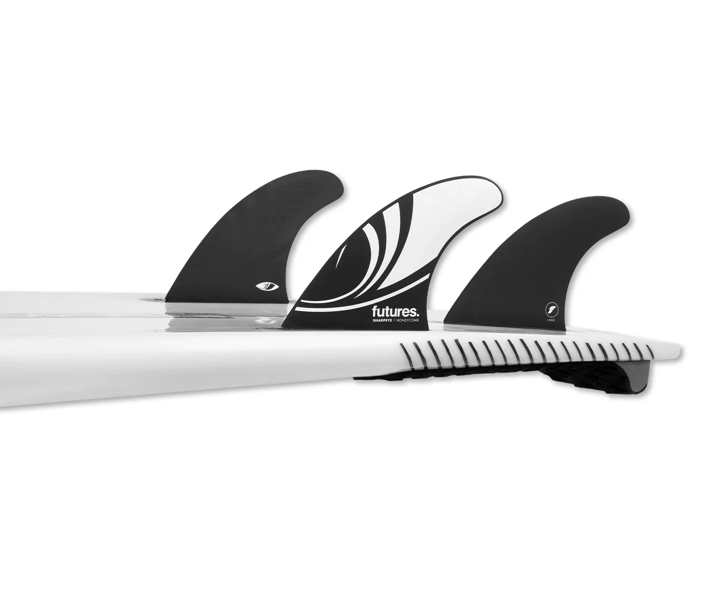 Futures Sharpeye Large Honeycomb Thruster Fine Set - Black/White - Image 2