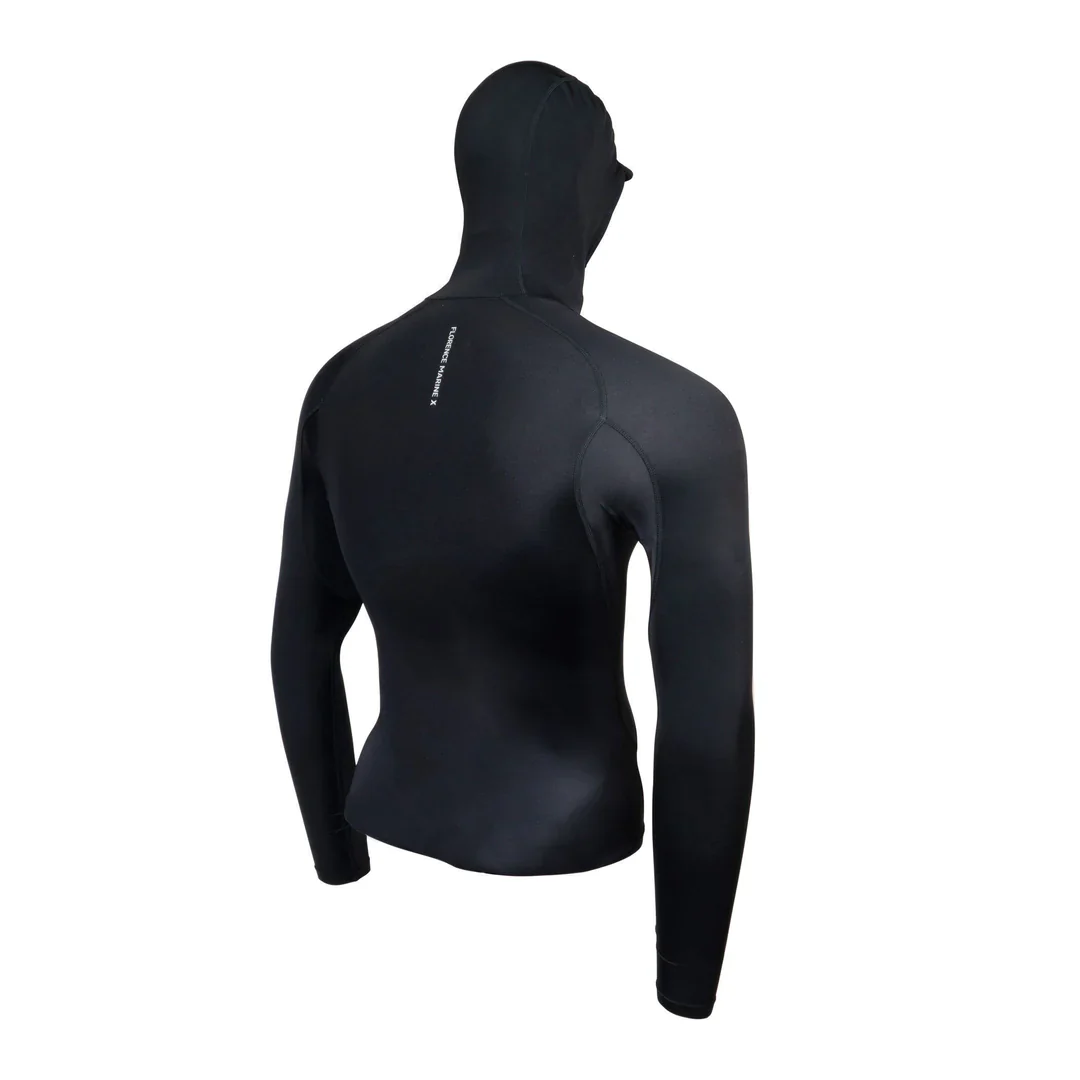 Florence Long Sleeve Hooded Rashguard - Black - Image 3