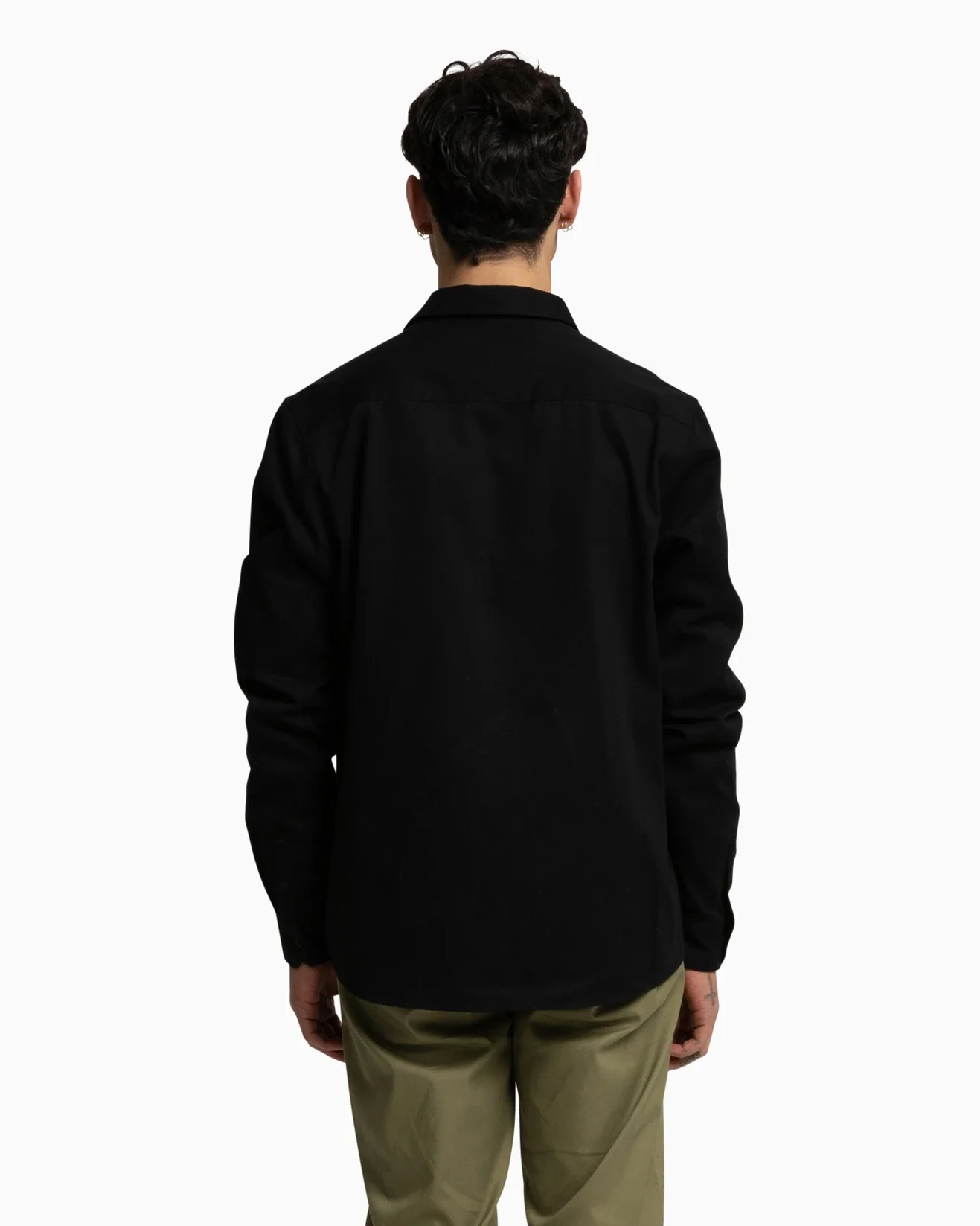 Staple Hurley Mens Long Sleeve Shirt - Black - Image 5