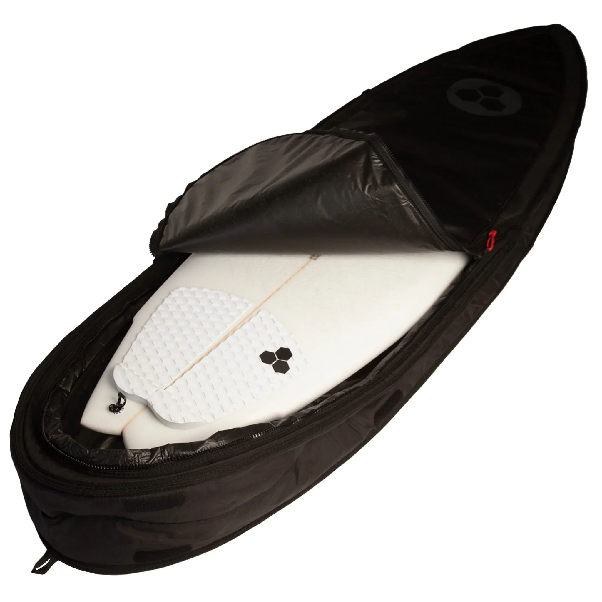 Traveler Single/Double Shortboard Travel Bag - Black - Image 3