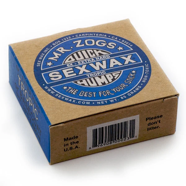 Sex Wax Quick Humps Tropic Water Surfboard Wax - Blue Label