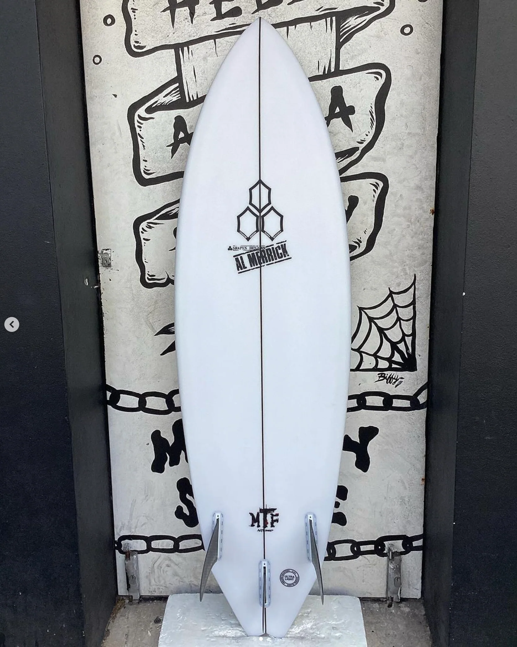 USED - 5'9 MTF ALTERED 30L (FINS INCLUDED) - Image 2