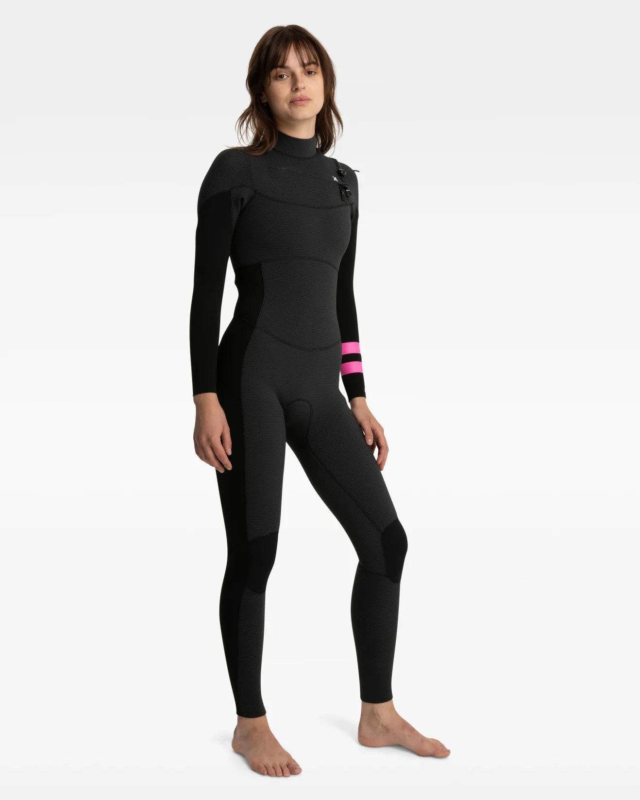Women's Plus 3/2mm Wetsuit Steamer - Black/Graphite - Image 3