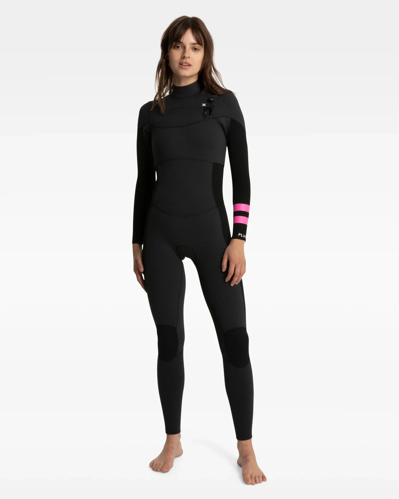 Women's Plus 3/2mm Wetsuit Steamer - Black/Graphite - Image 4
