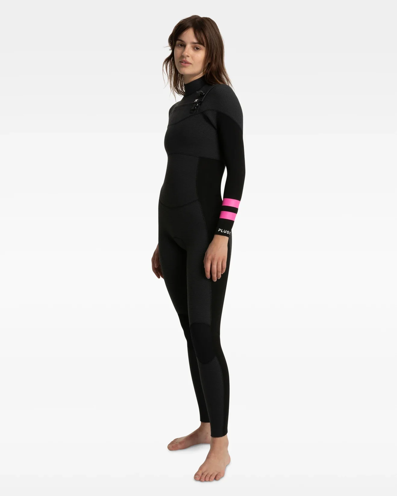 Women's Plus 3/2mm Wetsuit Steamer - Black/Graphite - Image 5