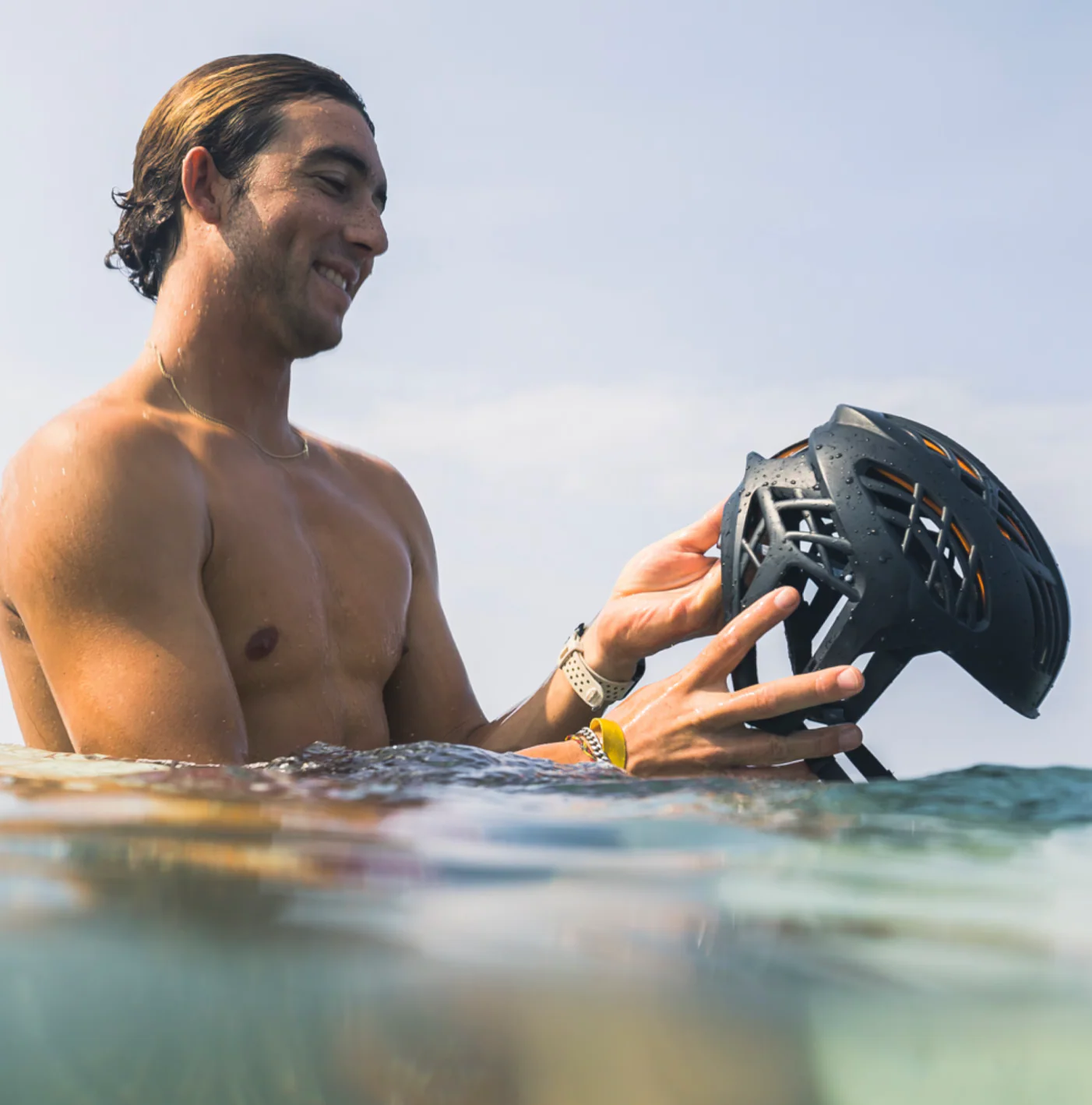 WTR Icon Surf Helmet - Matte Black - Image 2
